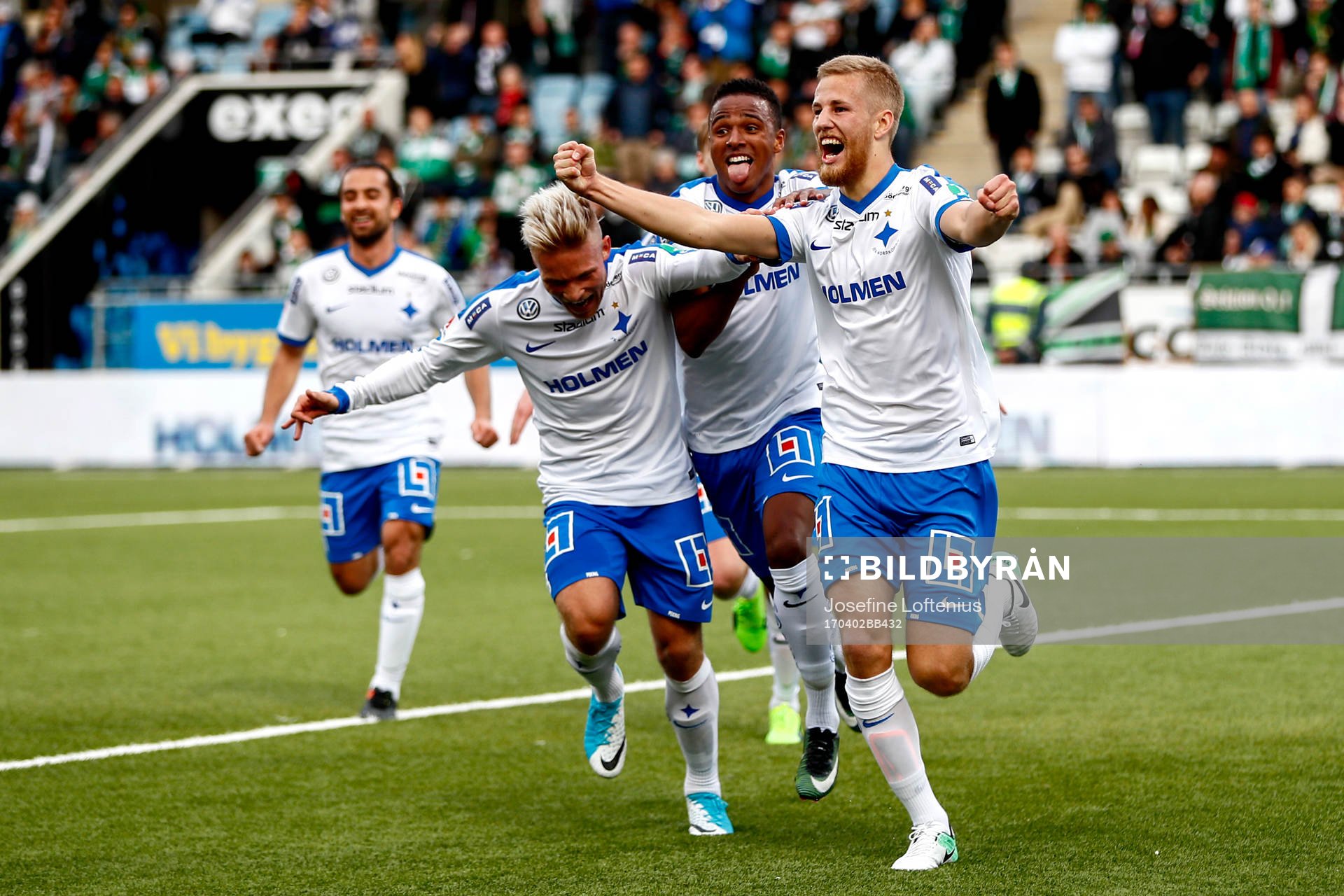 Norrköpings Filip Dagerstål jublar