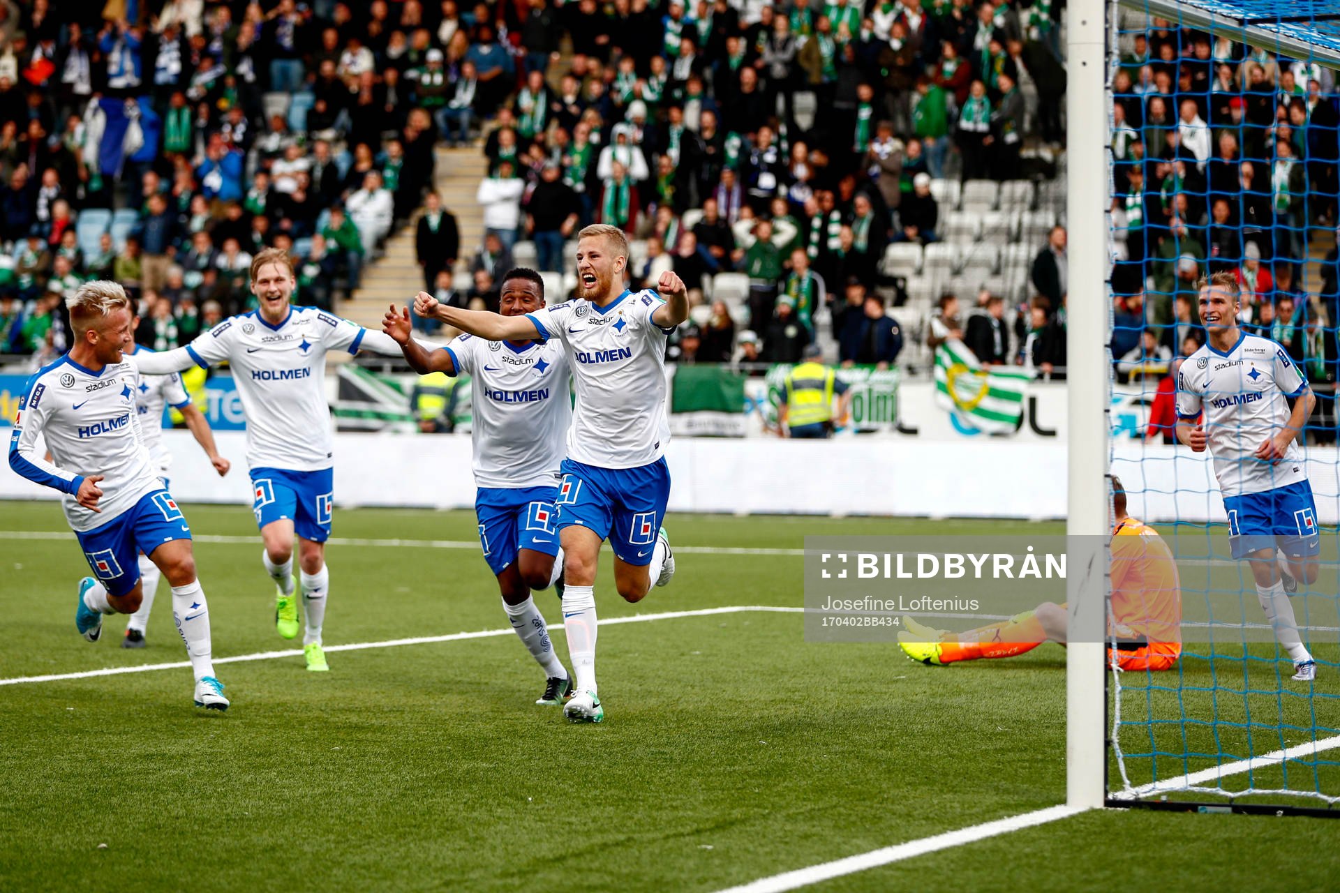 Norrköpings Filip Dagerstål jublar