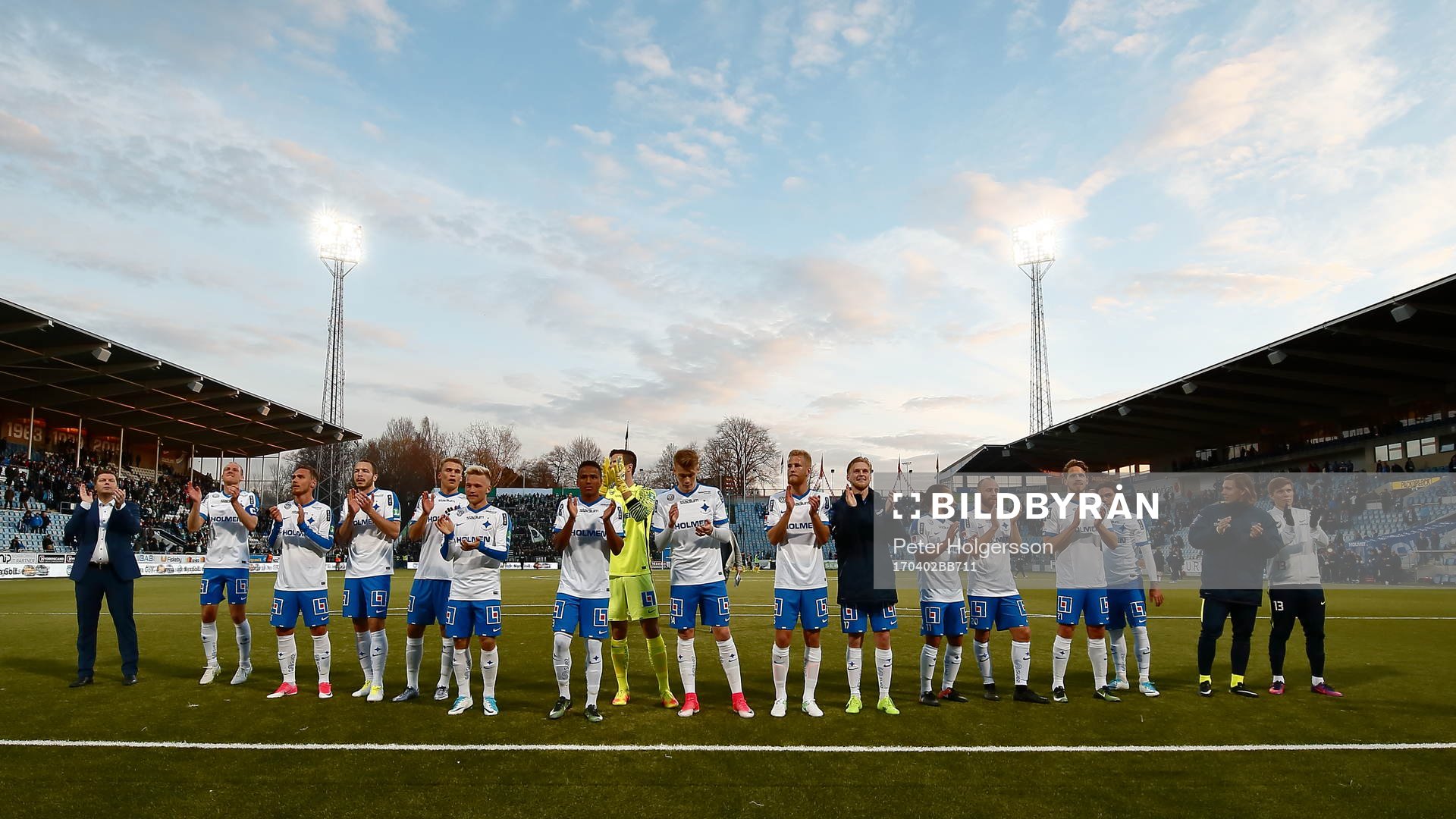 Norrköpings spelare jublar