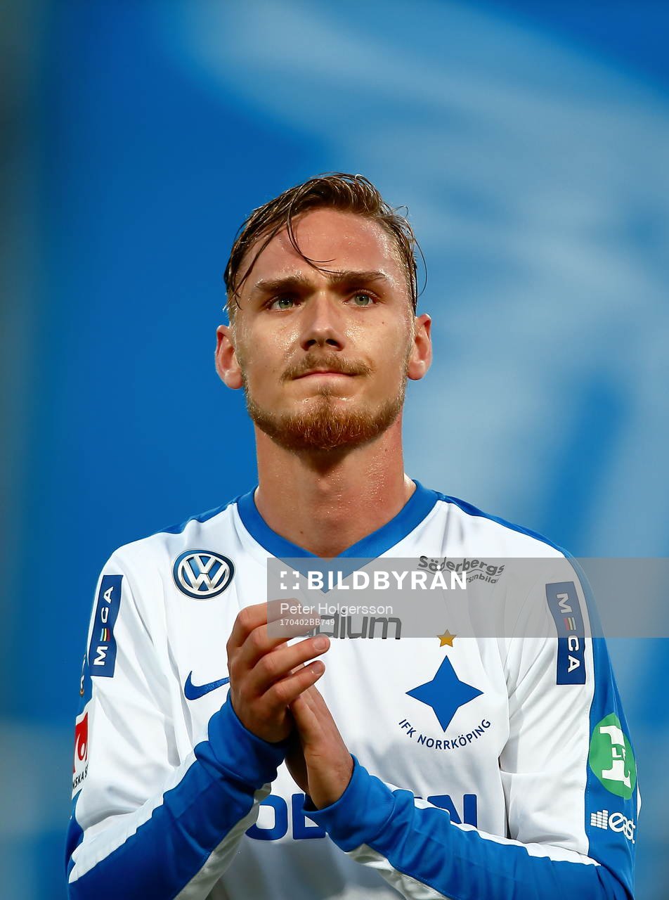 Norrköpings Linus Wahlqvist jublar