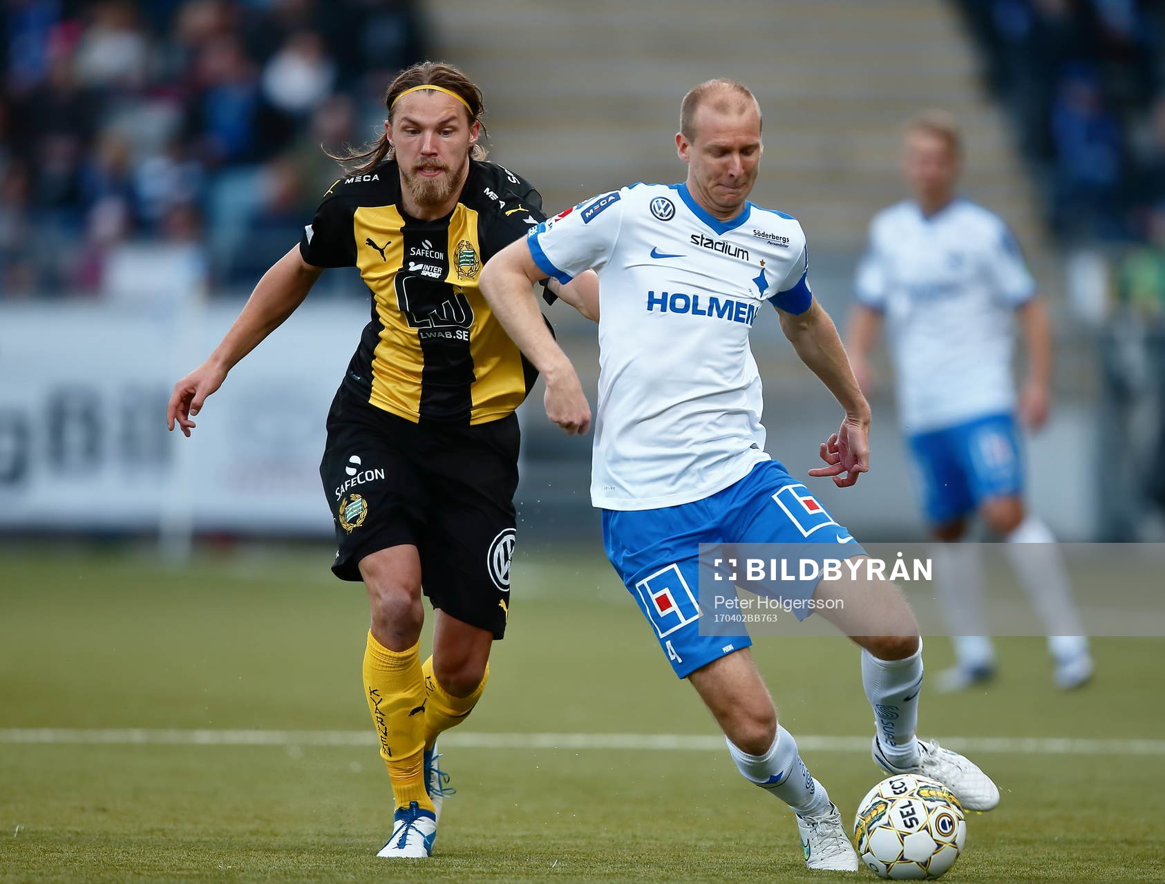Hammarbys Bjørn Paulsen och Norrköpings Andreas Johansson