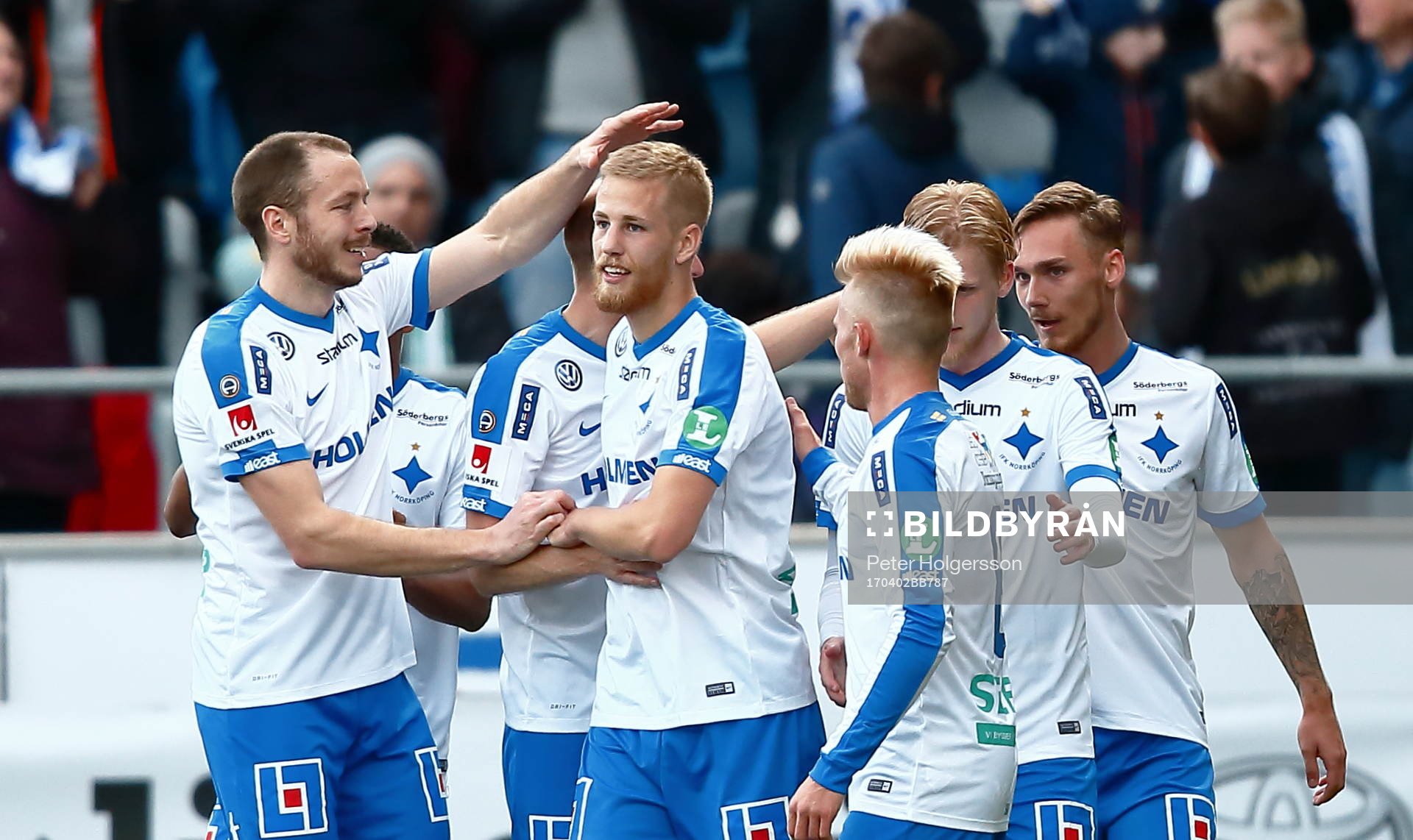 Norrköpings spelare jublar
