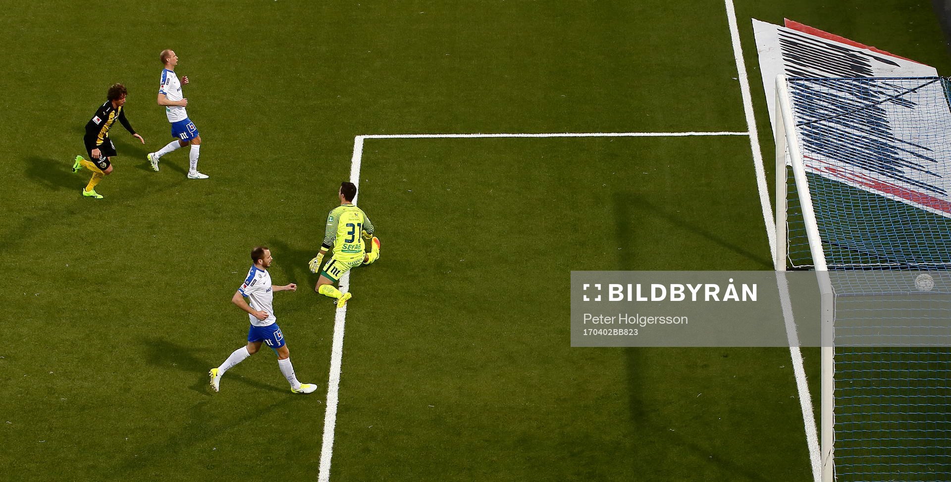 Mål 2-1 av Hammarbys Romulo Pereira Pinto förbi