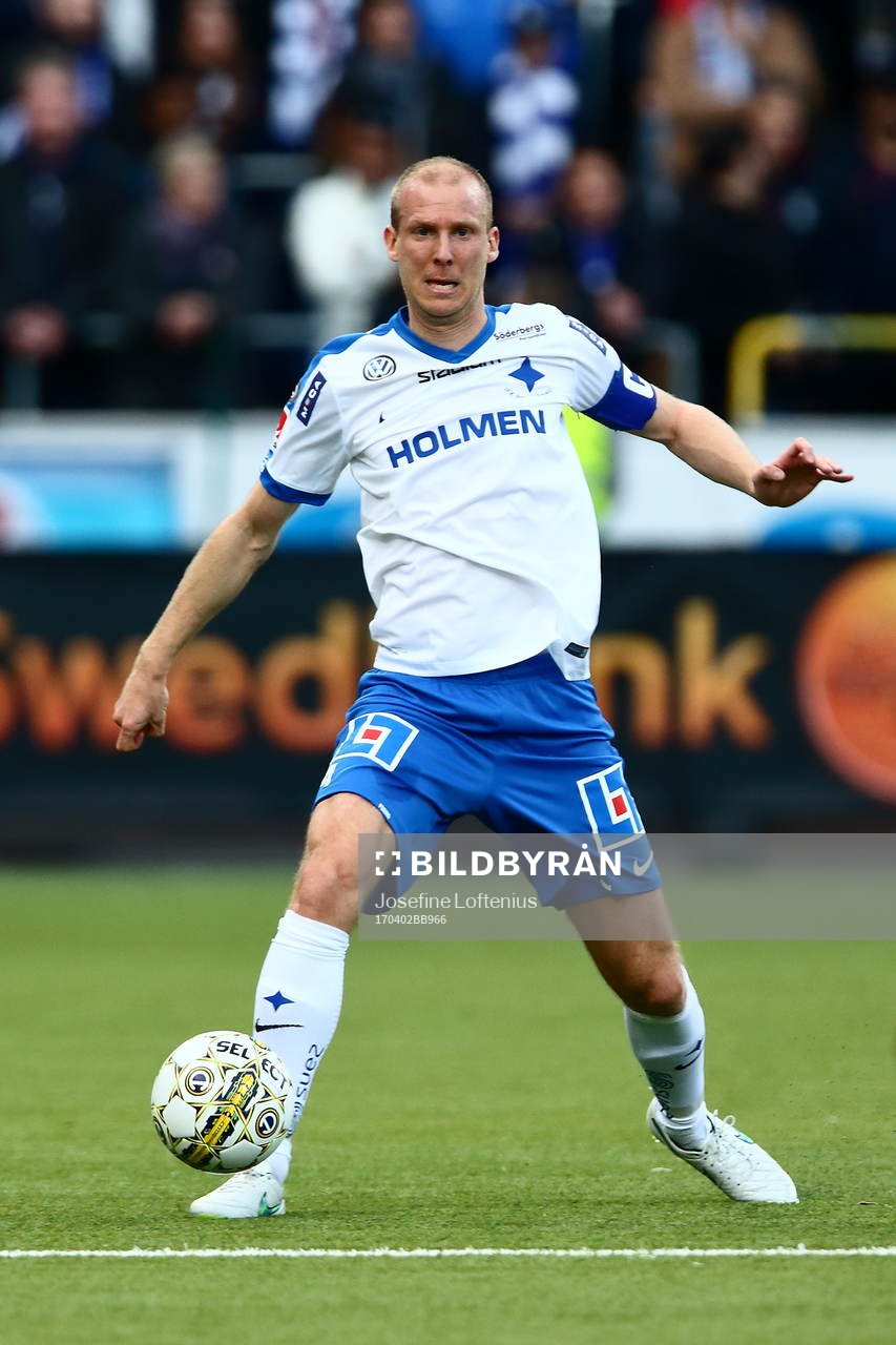 XXXNorrköpings Andreas Johanssonunder fotbollsmatchen i