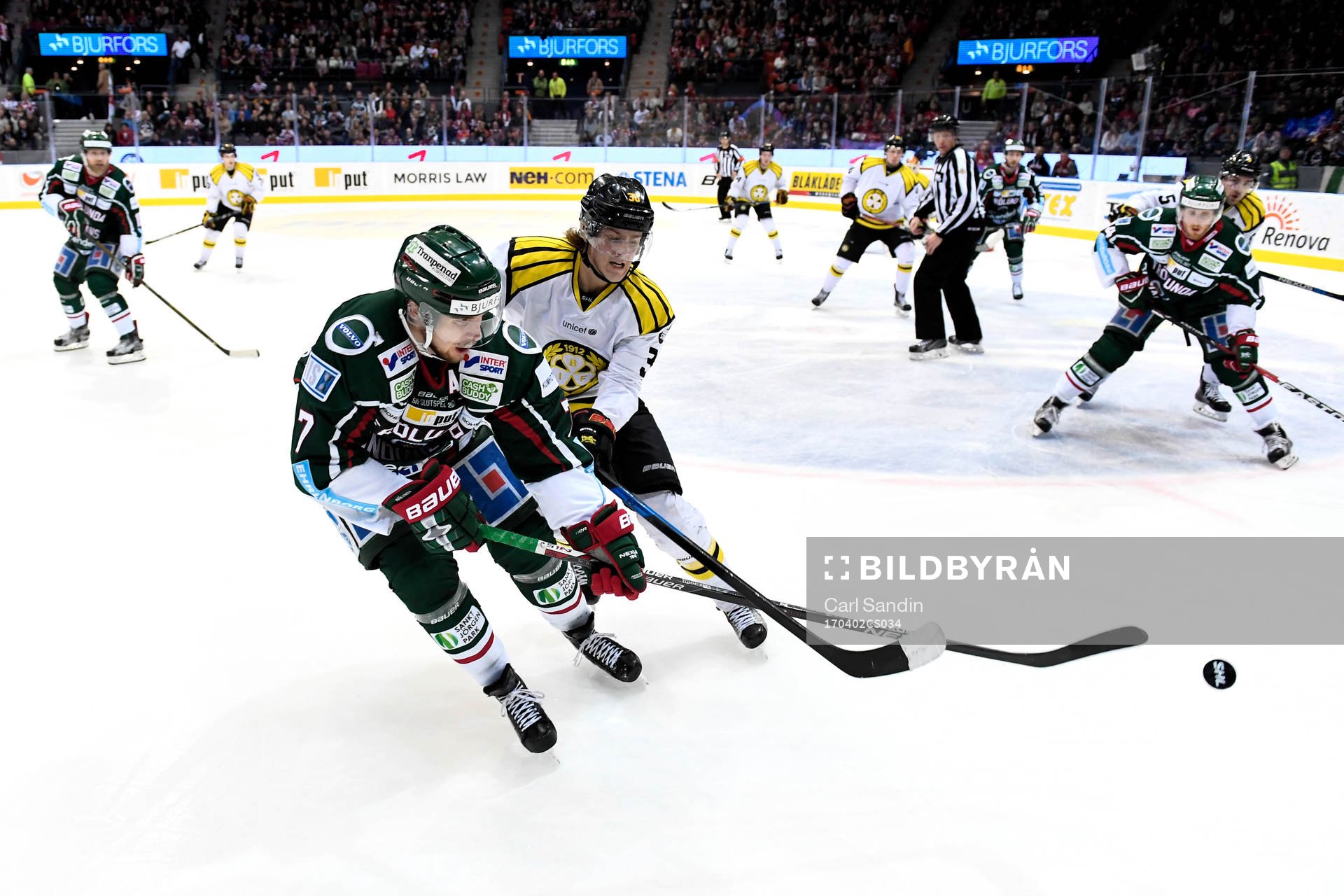 Frölundas Henrik Tömmernes och Brynäs Jesper Boqvist