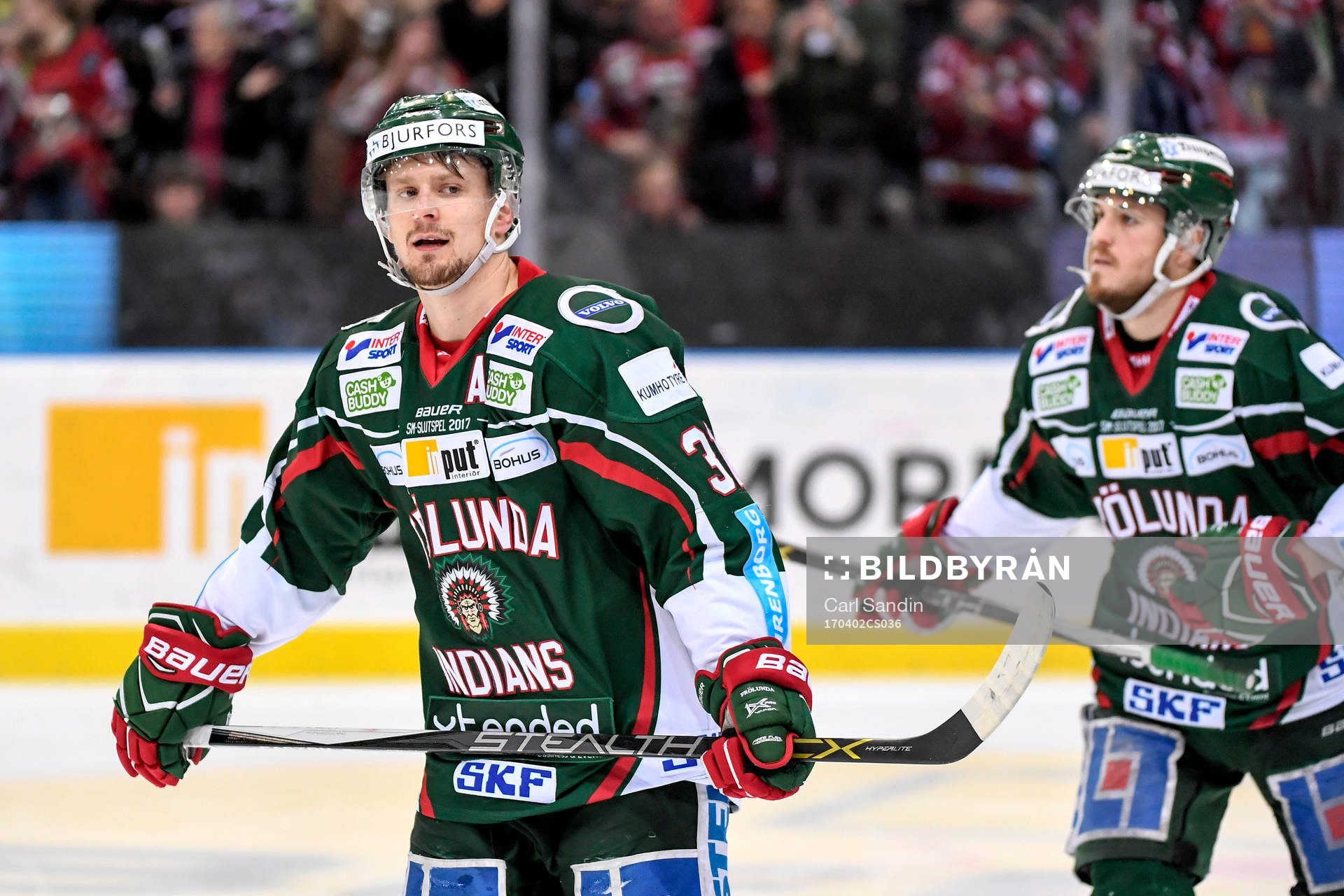 Frölundas Nicklas Lasu jublar