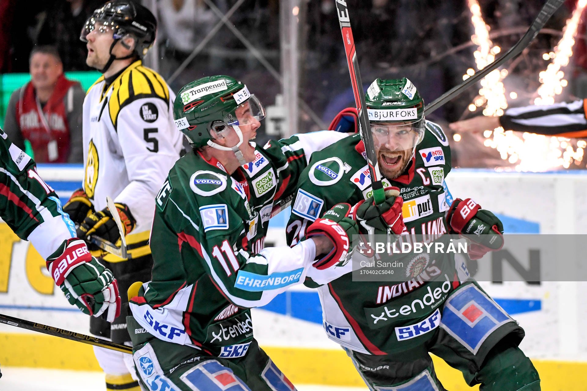 Frölundas Joel Lundqvist jublar