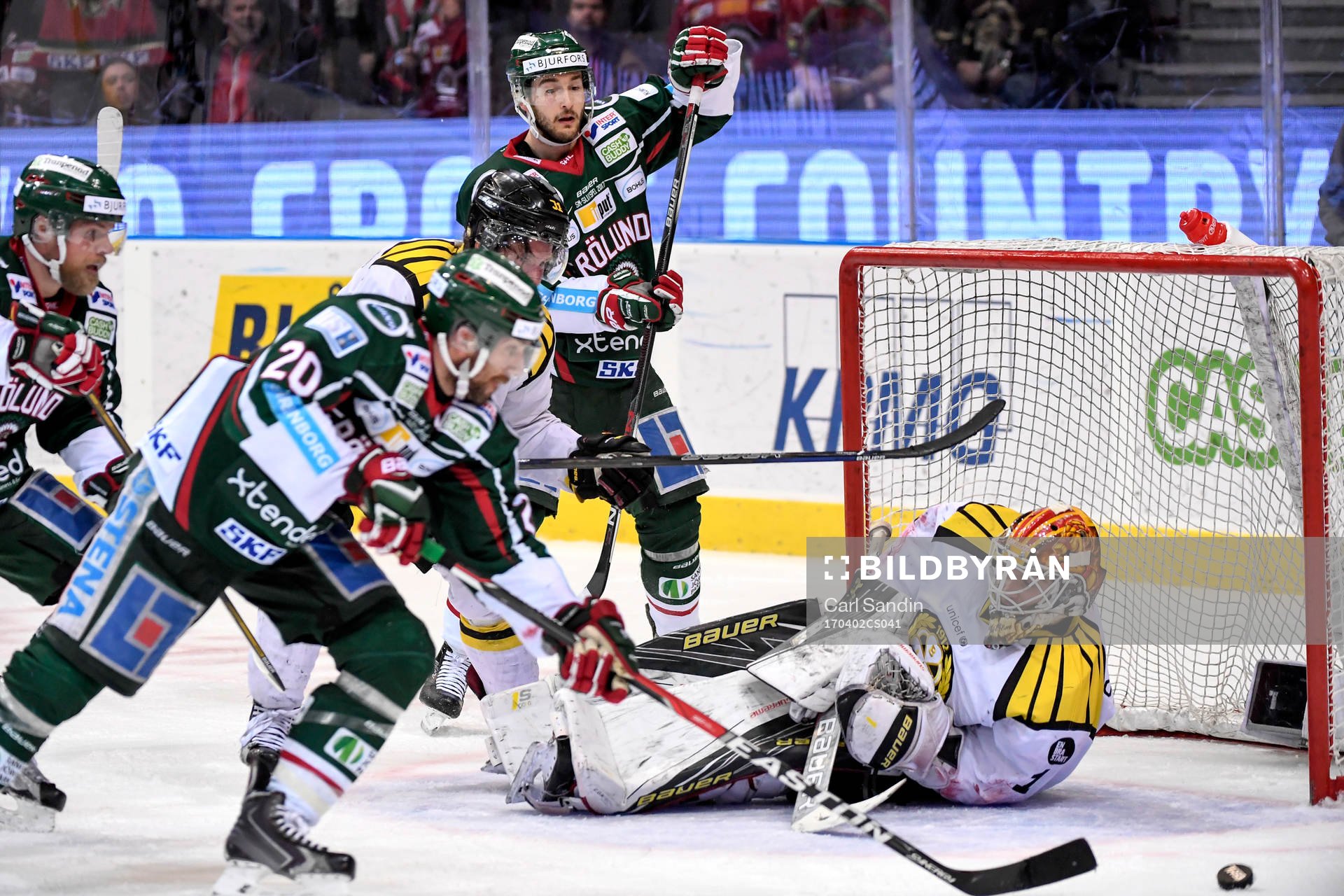 Frölundas Joel Lundqvist gör 4-4