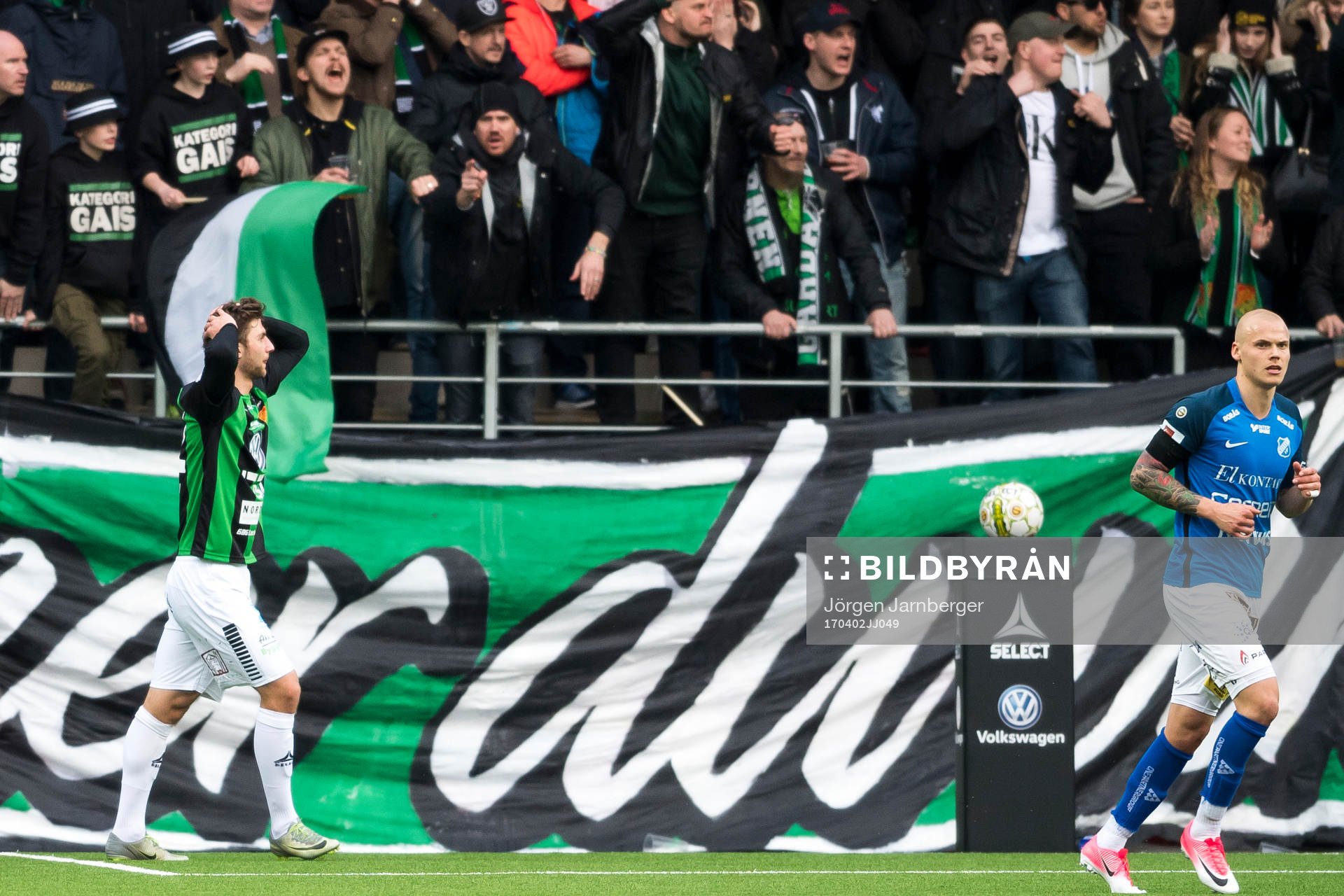 GAIS Alibek Aliev deppar vid missad målchans