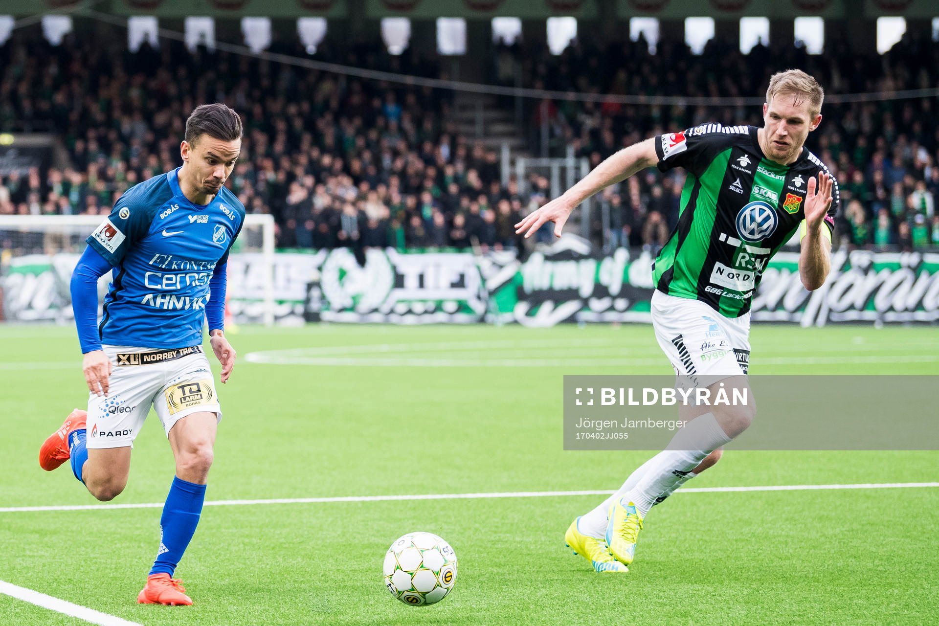 Norrbys Patrik Pettersen och GAIS Steven Old