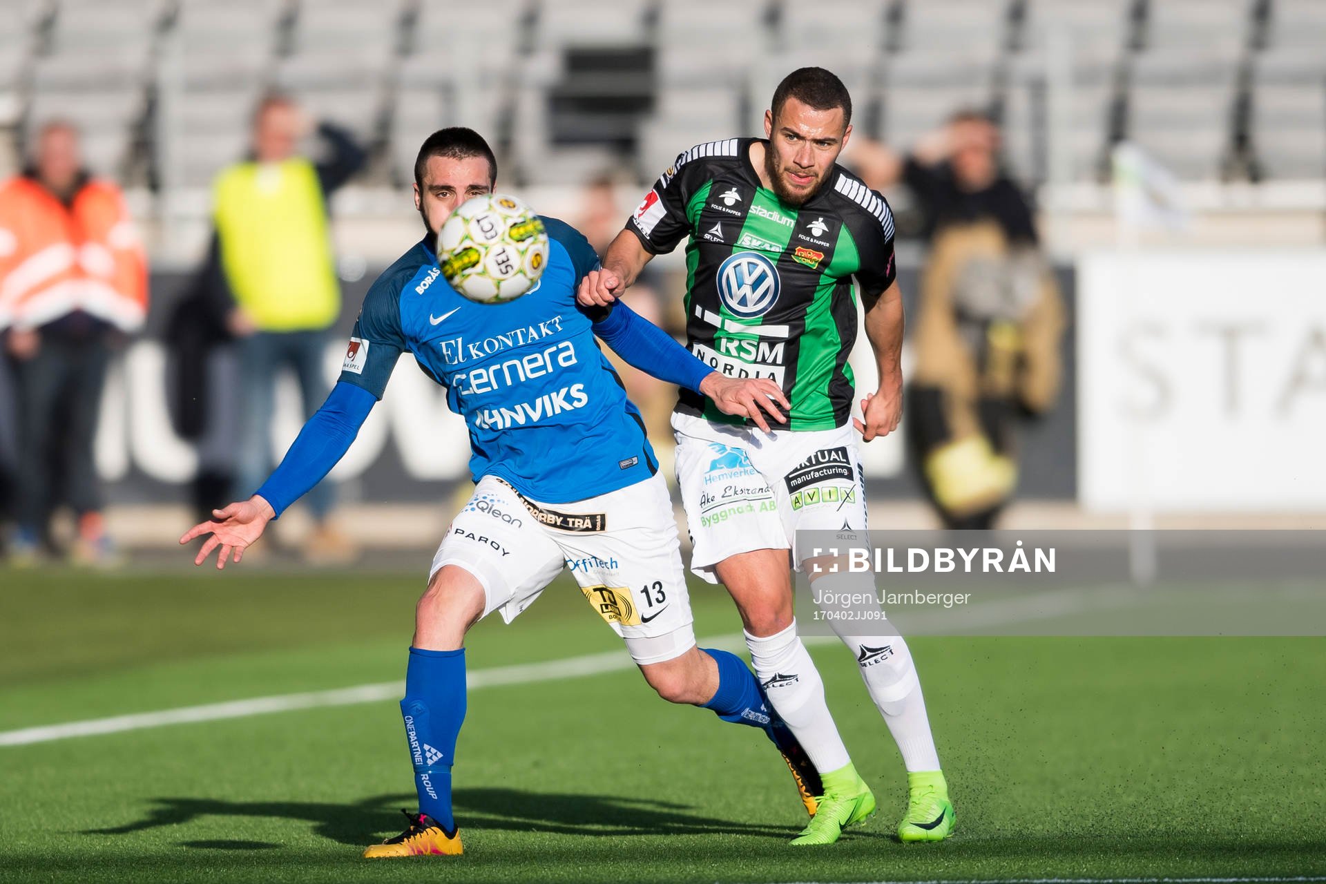 Norrbys Kardo Sarchel Aso Omar och GAIS Malkolm Moenza