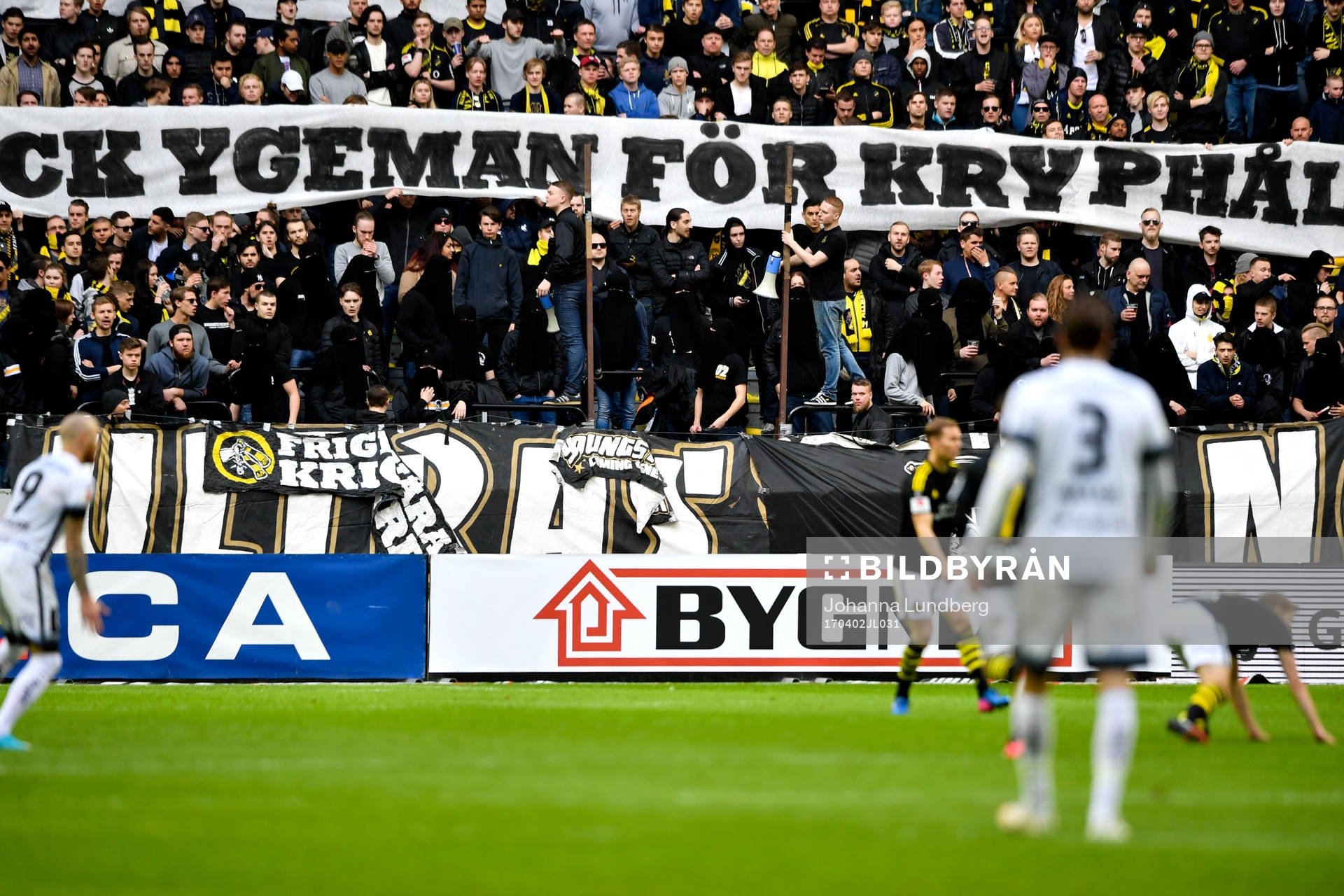 s fans har burka på sig