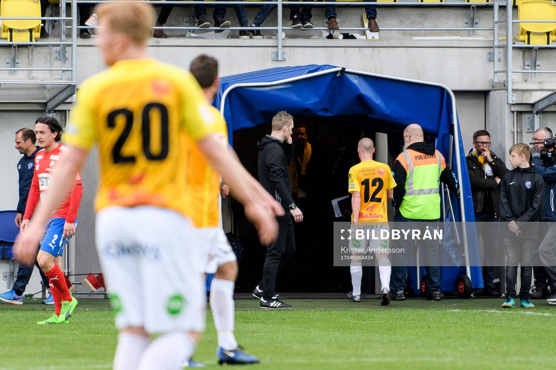 Falkenbergs Christoffer Carlsson blir utvisad