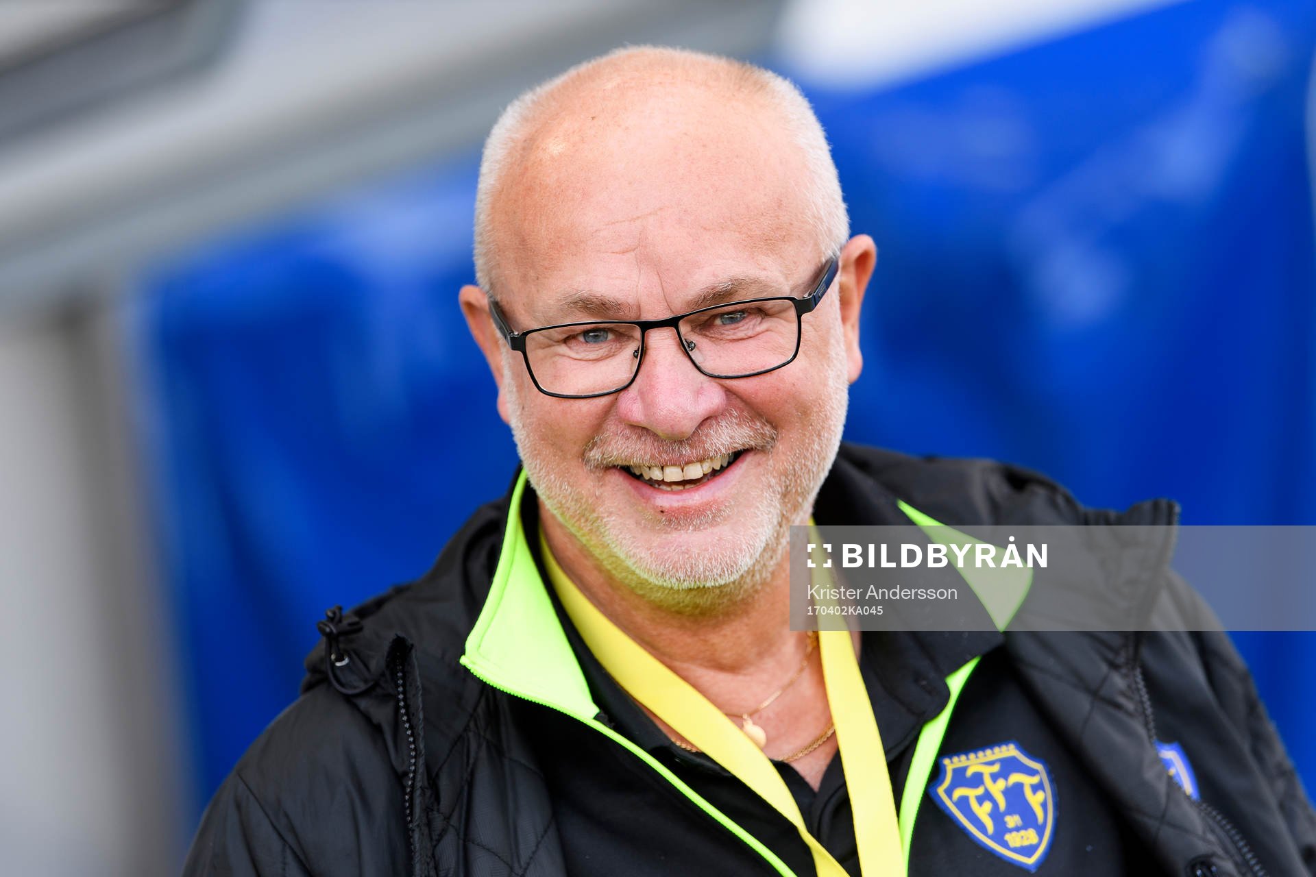 Falkenbergs sportchef Håkan Nilsson före fotbollsmatchen