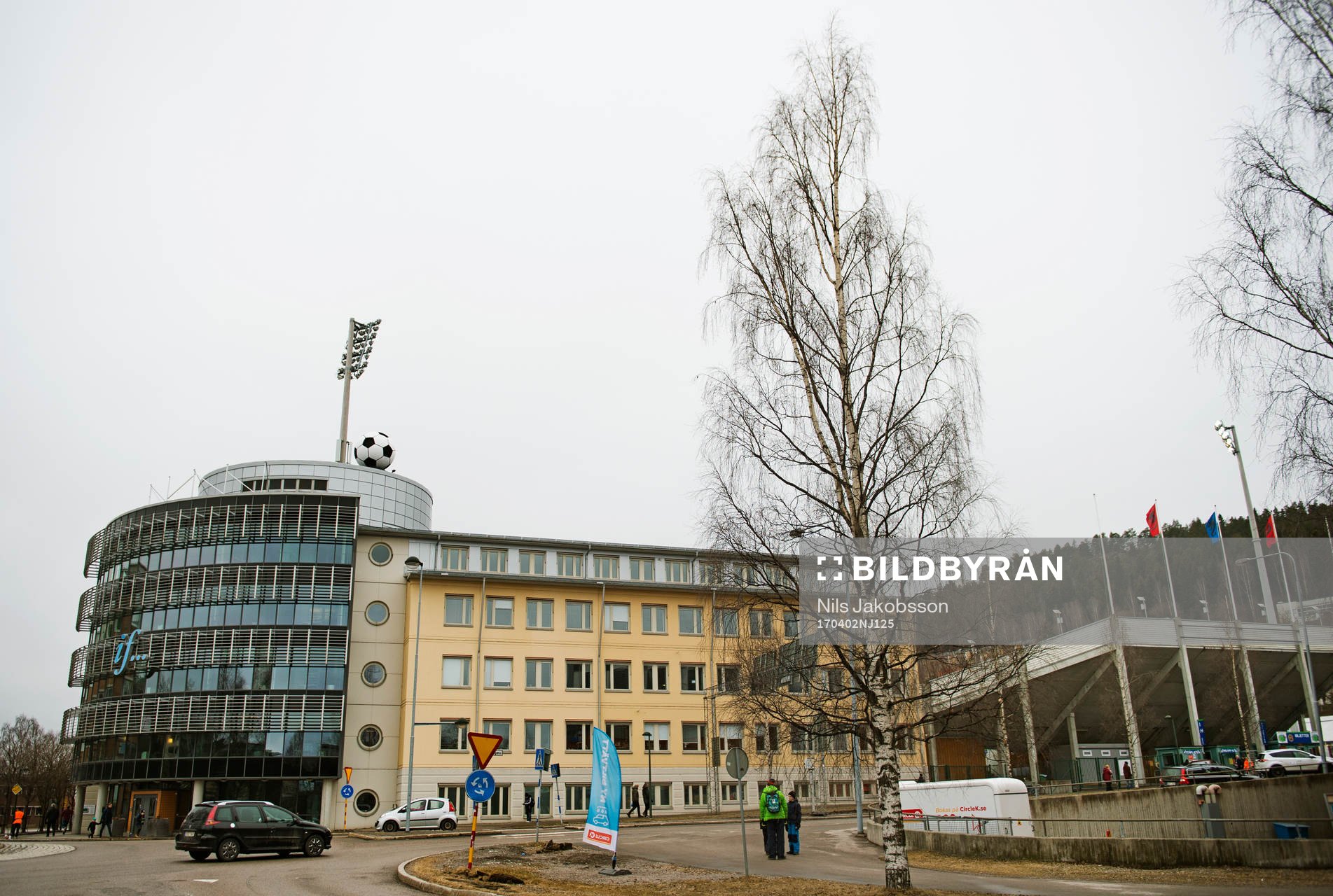 Idrottsparken innan fotbollsmatchen i Allsvenskan mellan