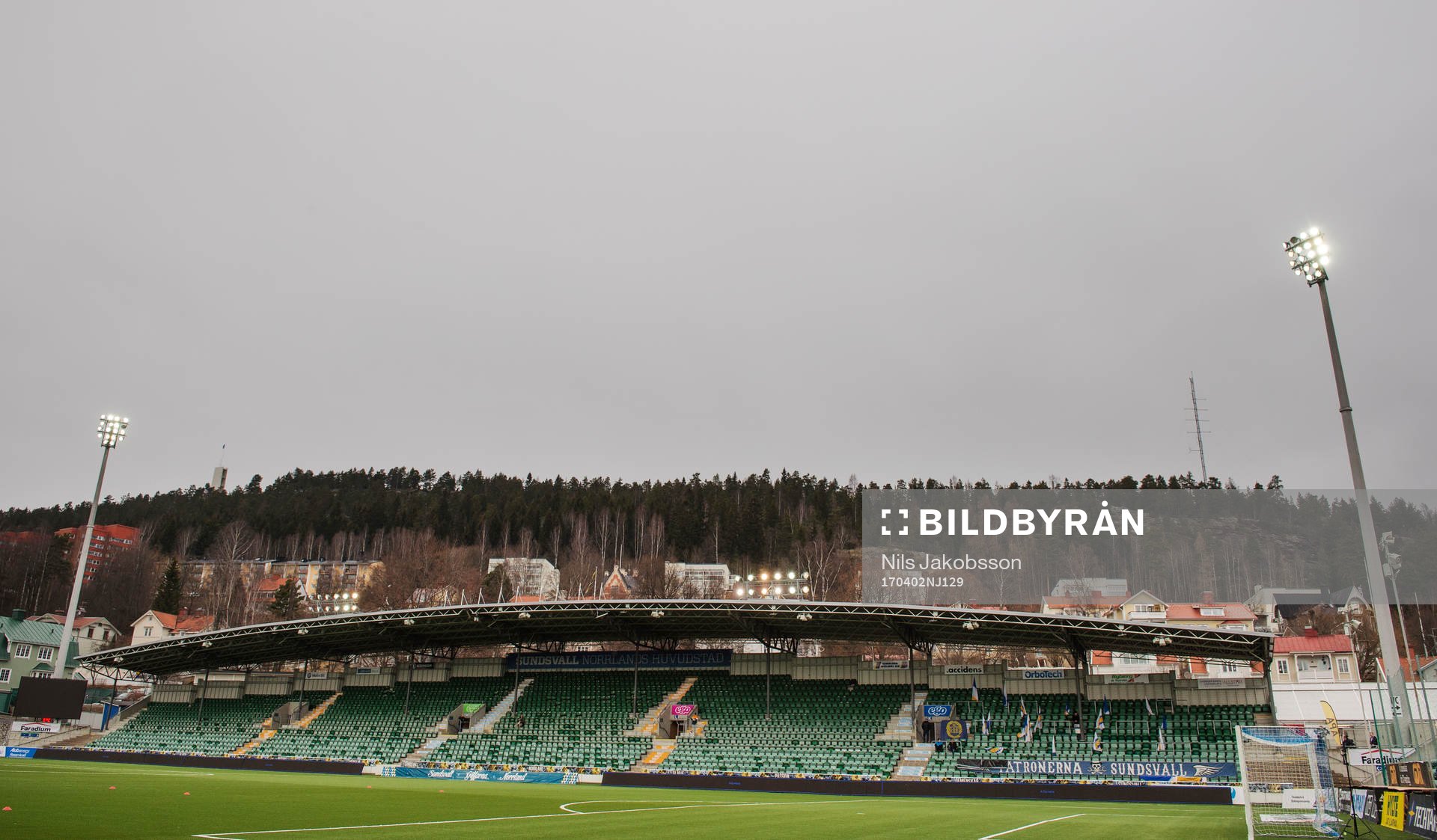 Idrottsparken innan fotbollsmatchen i Allsvenskan mellan