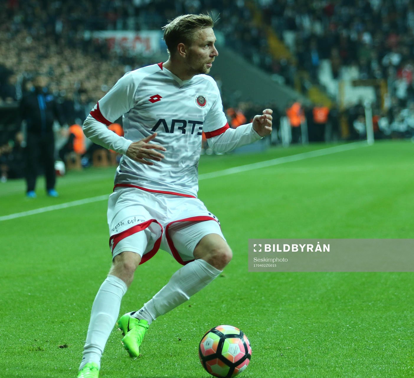 Genclerbirligi Player Jonathan Ring during the Turkey superlig match between Besiktas and Genclerbirligi at Vodafone Arena in Istanbul , Turkey on April 02 , 2017.