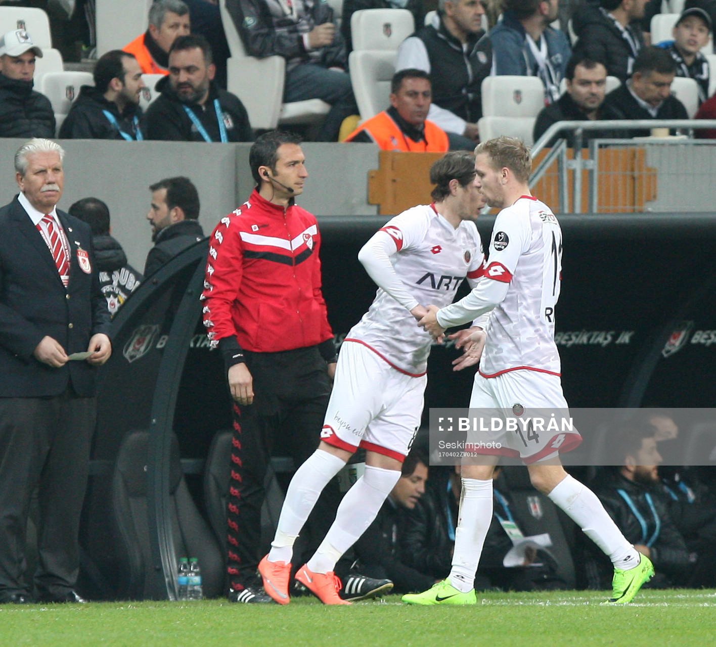 Genclerbirligi Player Jonathan Ring during the Turkey superlig match between Besiktas and Genclerbirligi at Vodafone Arena in Istanbul , Turkey on April 02 , 2017.
