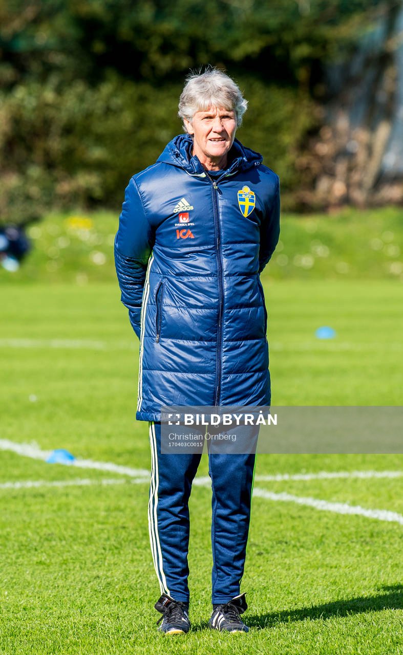 Förbundskaptenen Pia Sundhage