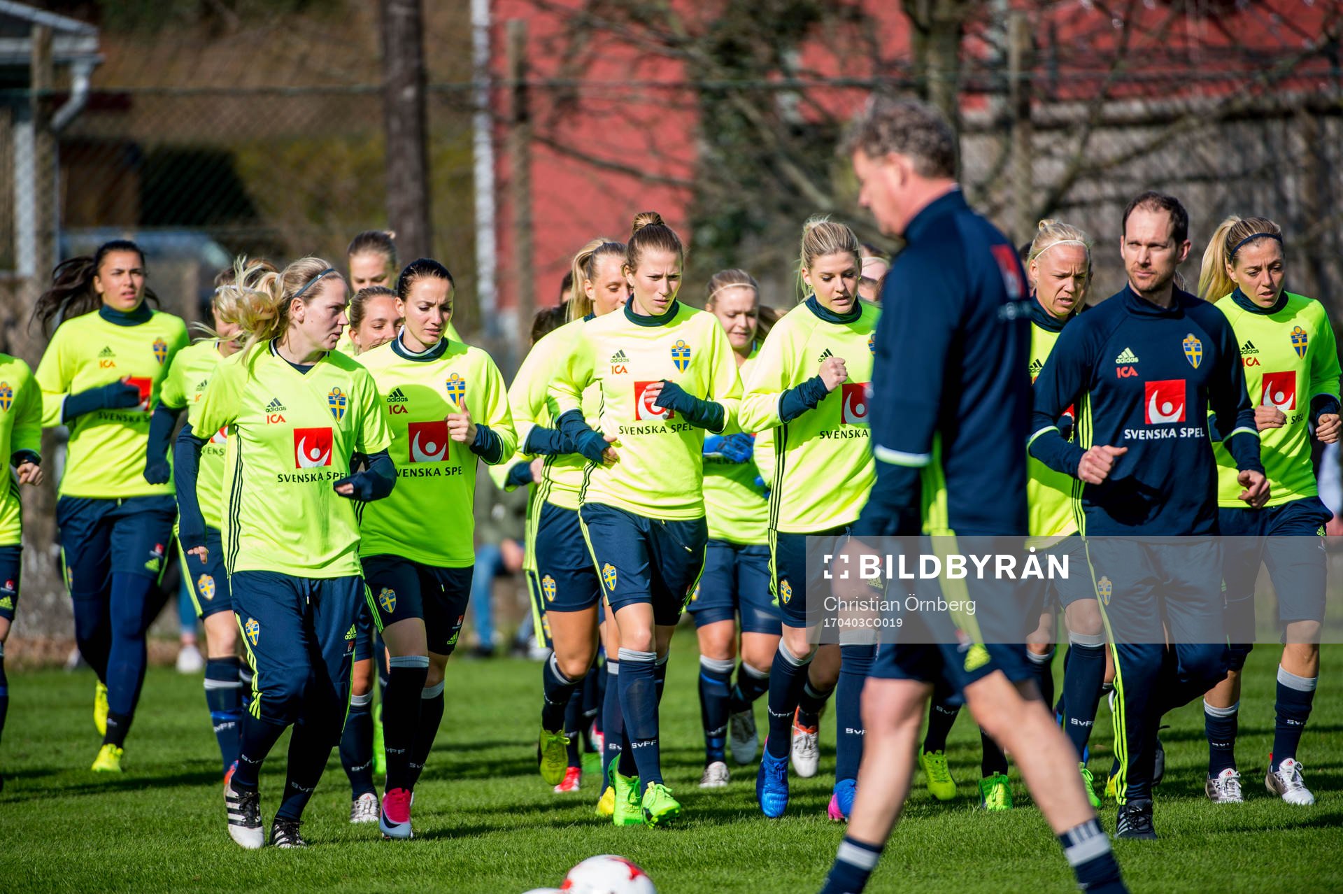 Spelarna värmer upp