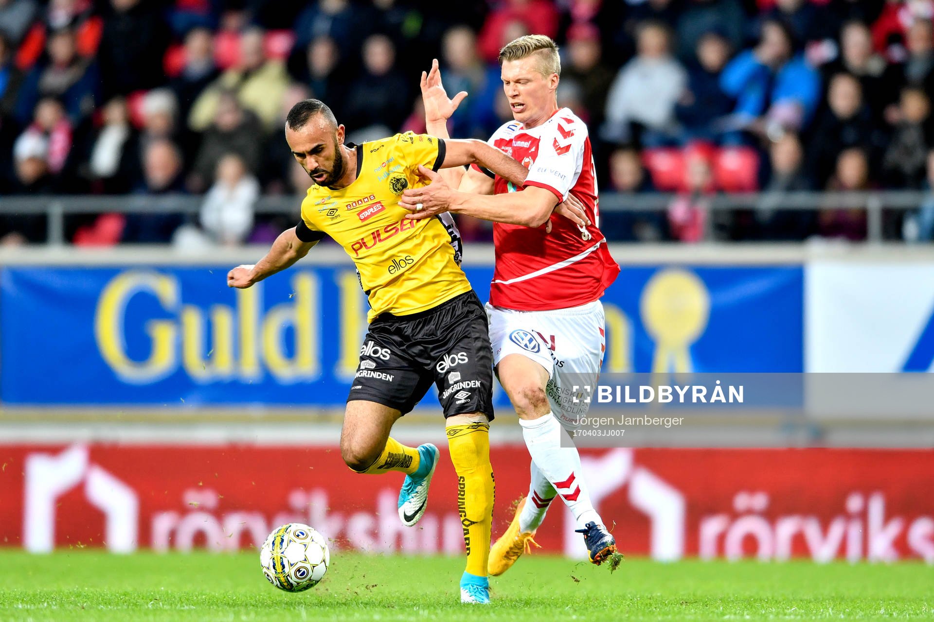 Elfsborgs Issam Jebali och Kalmars Viktor Elm