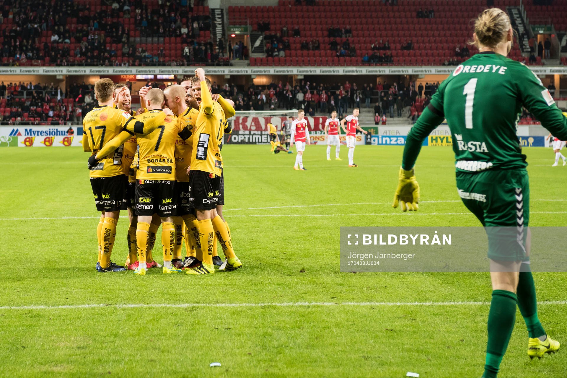 Elfsborgs spelare jublar