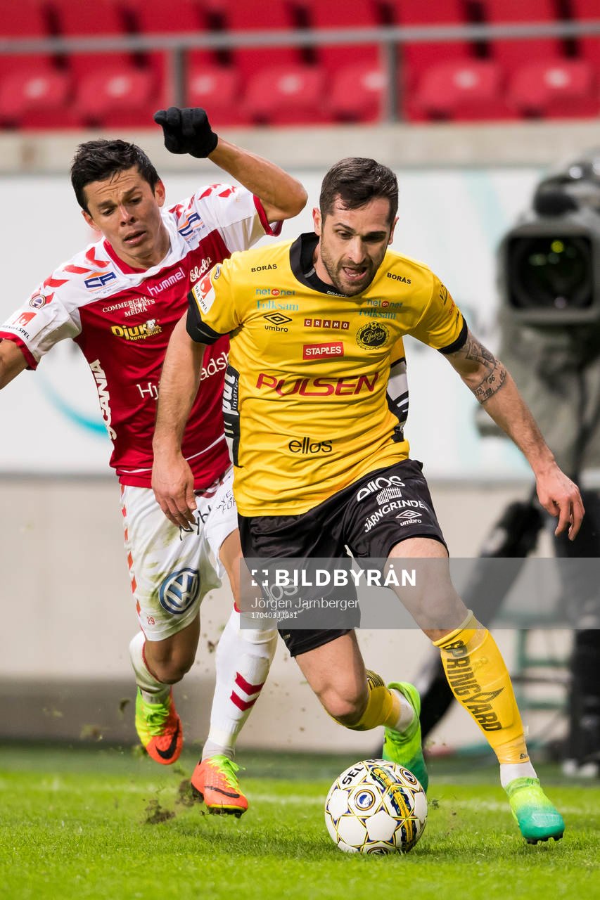 Elfsborgs Emir Bajrami och Kalmars Romário Pereira Sipião