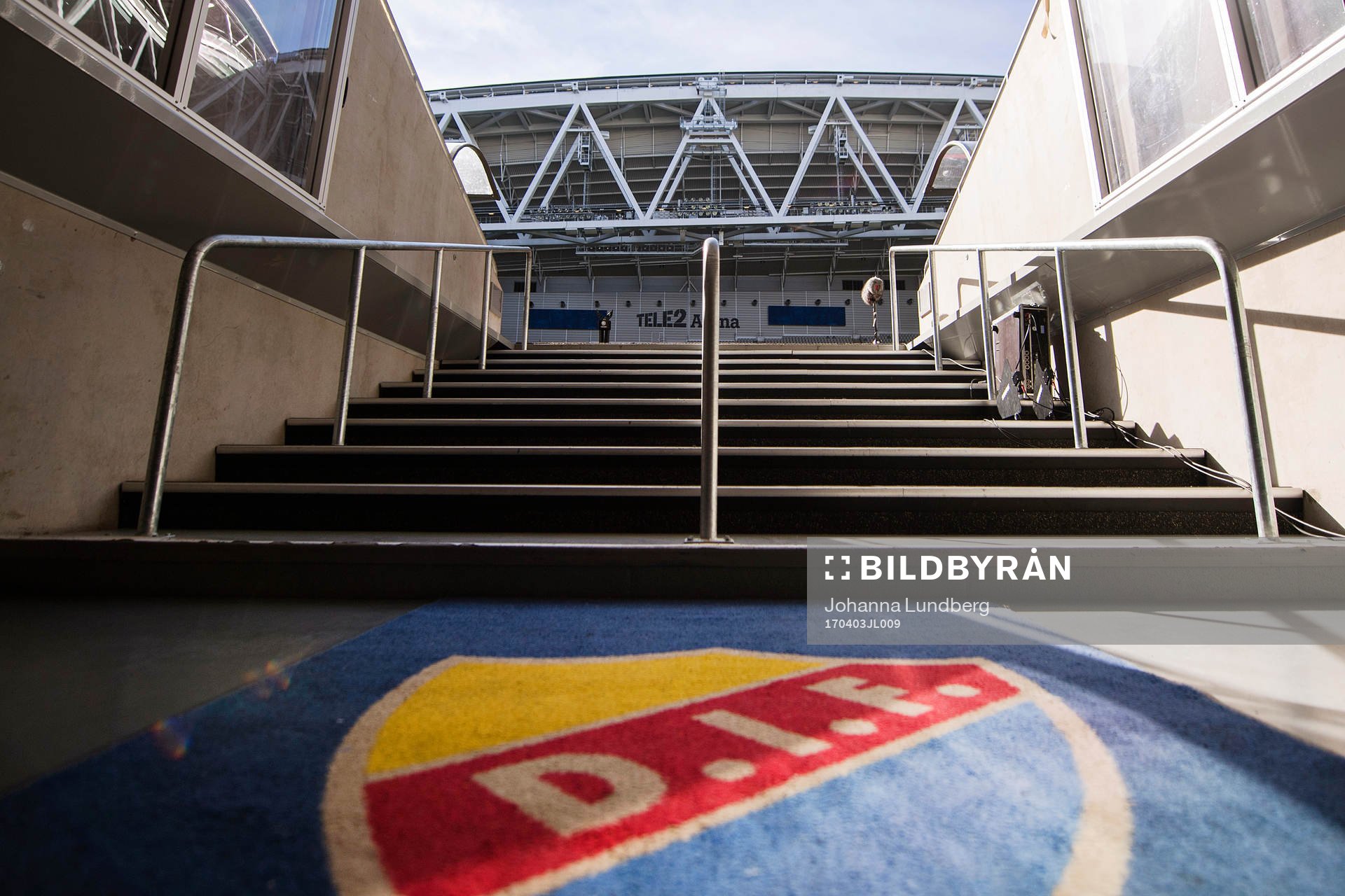 Spelarentré till Tele2 arena