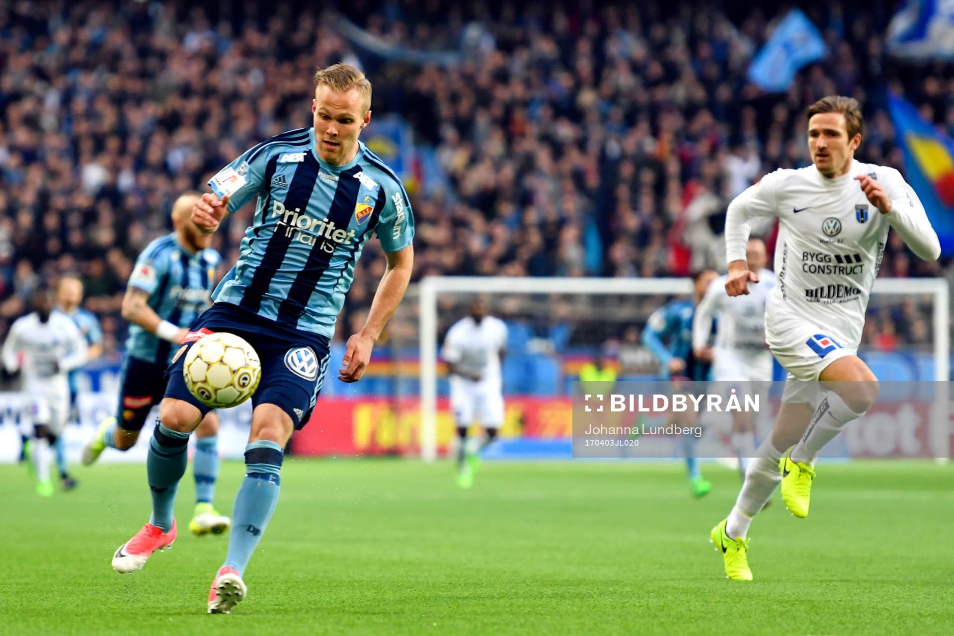 Djurgårdens Gustav Engvall och Sirius Jesper Arvidsson