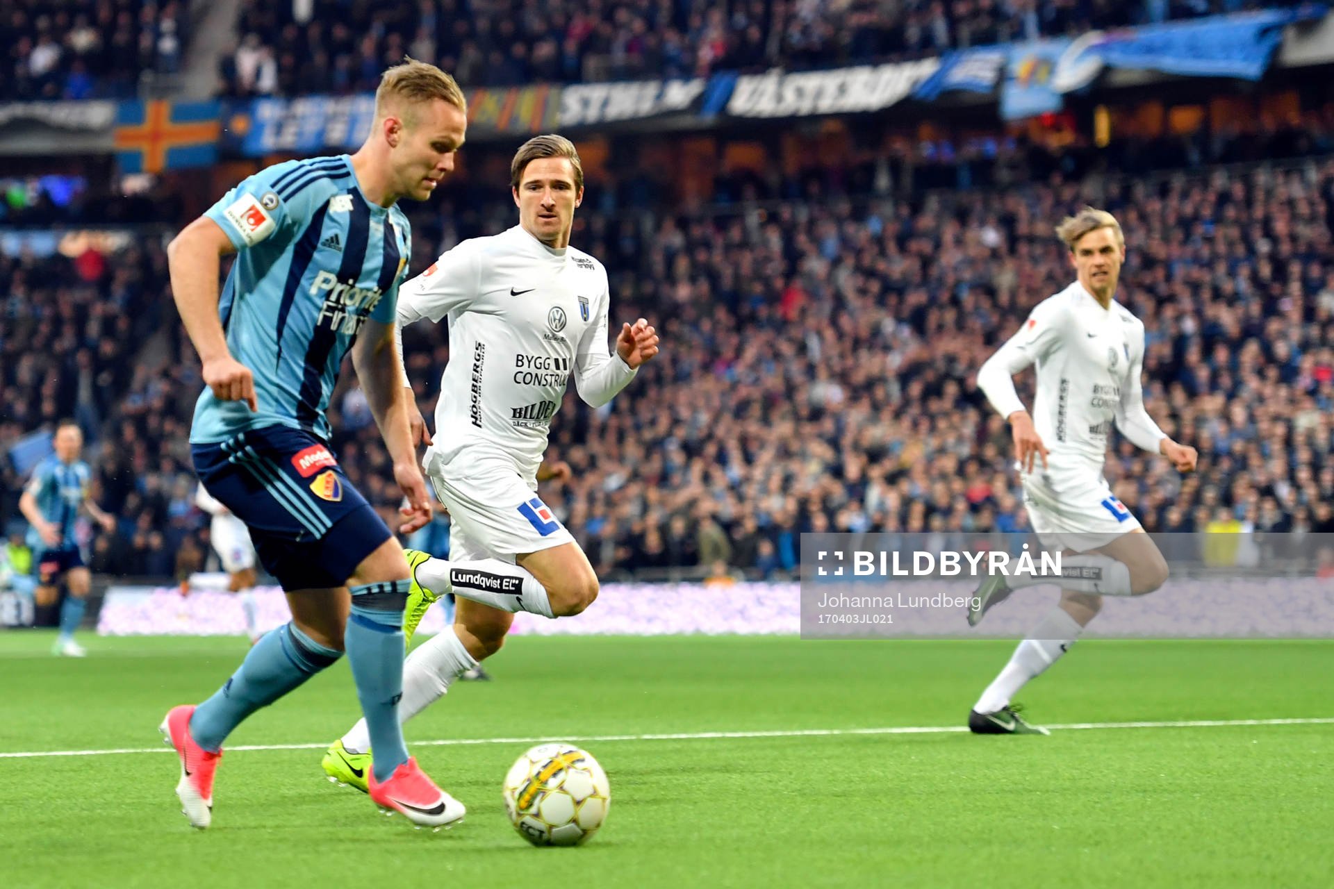 Djurgårdens Gustav Engvall och Sirius Jesper Arvidsson
