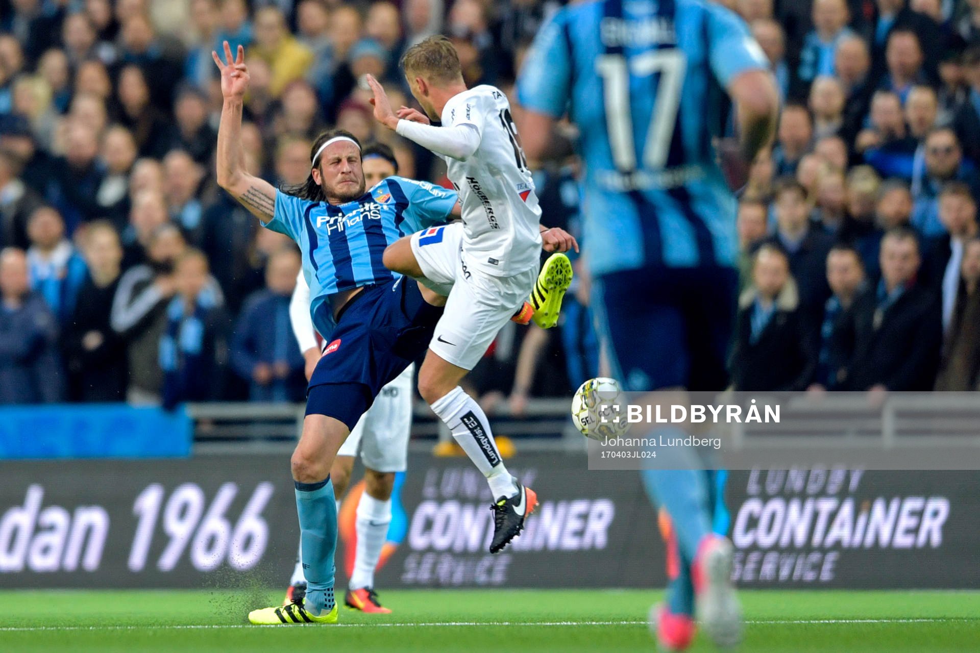 Djurgårdens Jonas Olsson och Sirius Christer Gustafsson