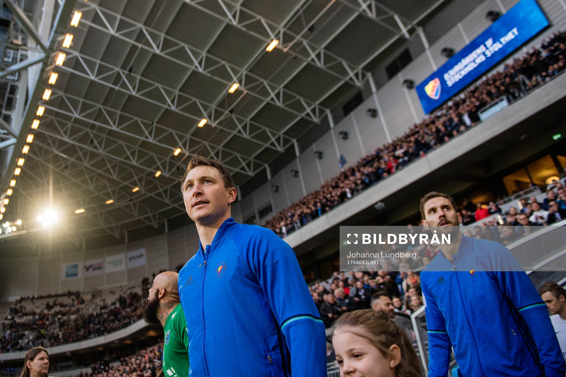 Djurgårdens Kim Källström och målvakt Andreas Isaksson