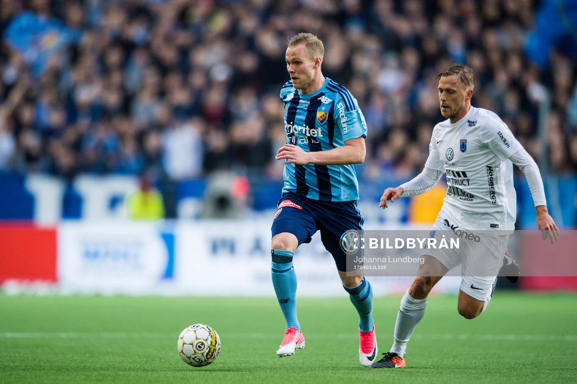 Djurgårdens Gustav Engvall och Sirius Oscar Pehrsson