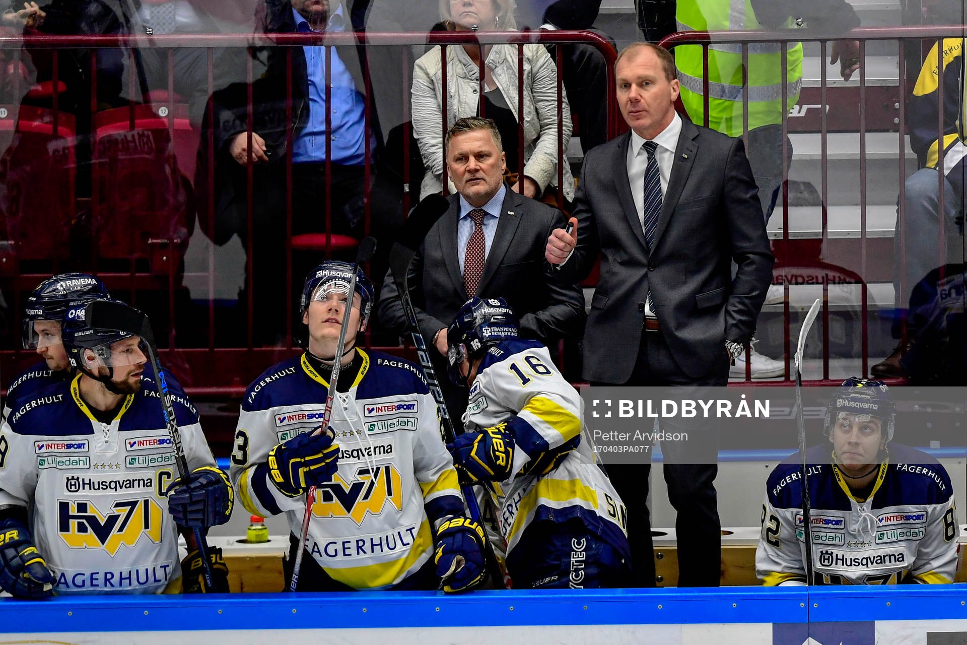 s assisterande tränare Stephan Lundh och tränare Johan