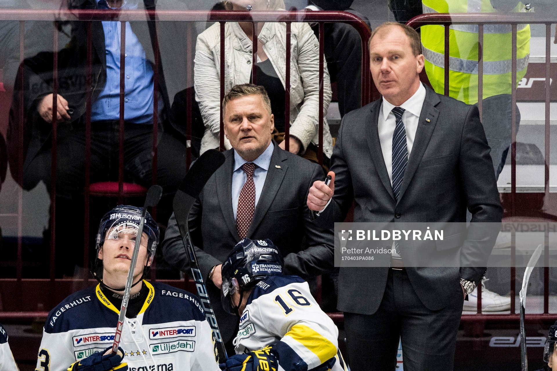 s assisterande tränare Stephan Lundh och tränare Johan