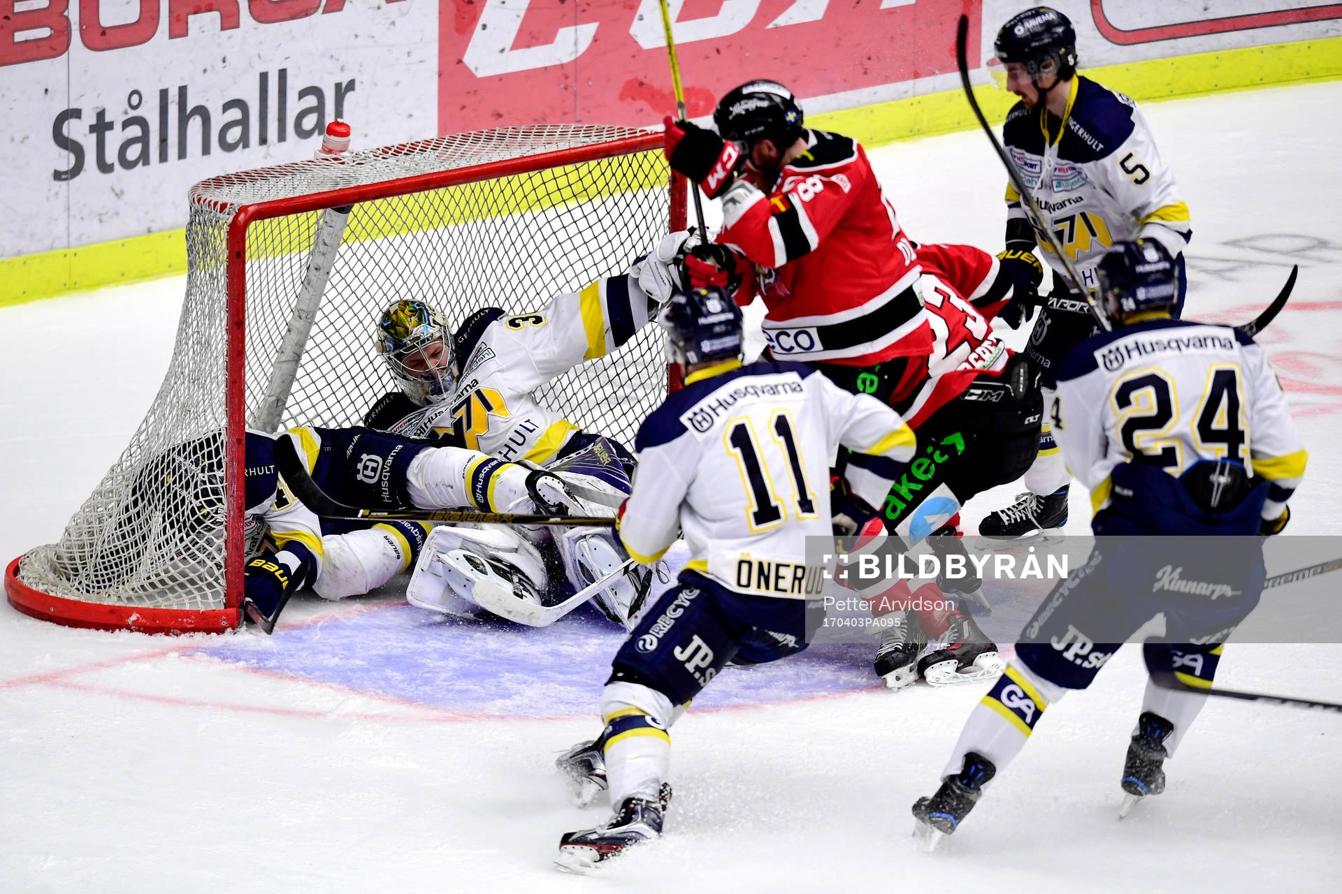 Malmö Redhawks Jens Olsson och Christoffer Forsberg