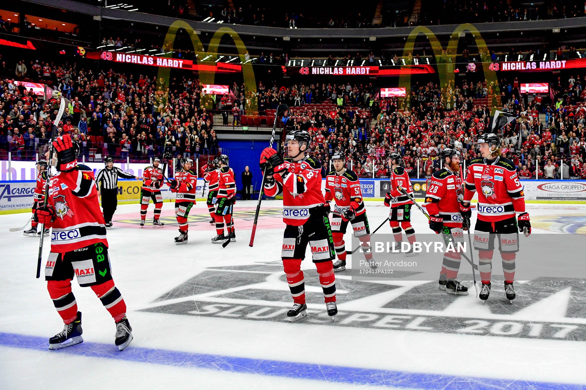Malmö Redhawks spelare tackar publiken