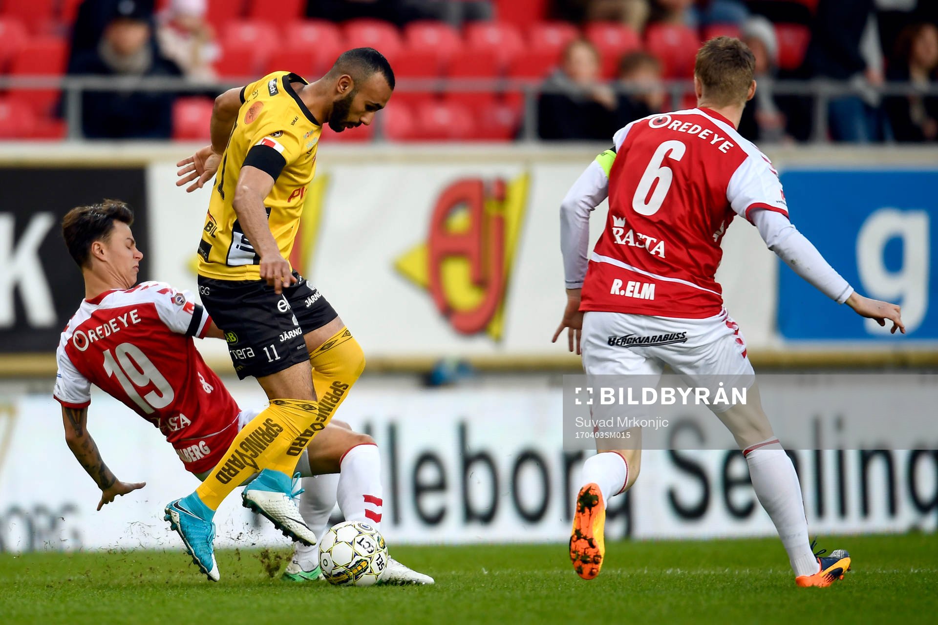 Kalmars Melker Hallberg och Elfsborgs Issam Jebali