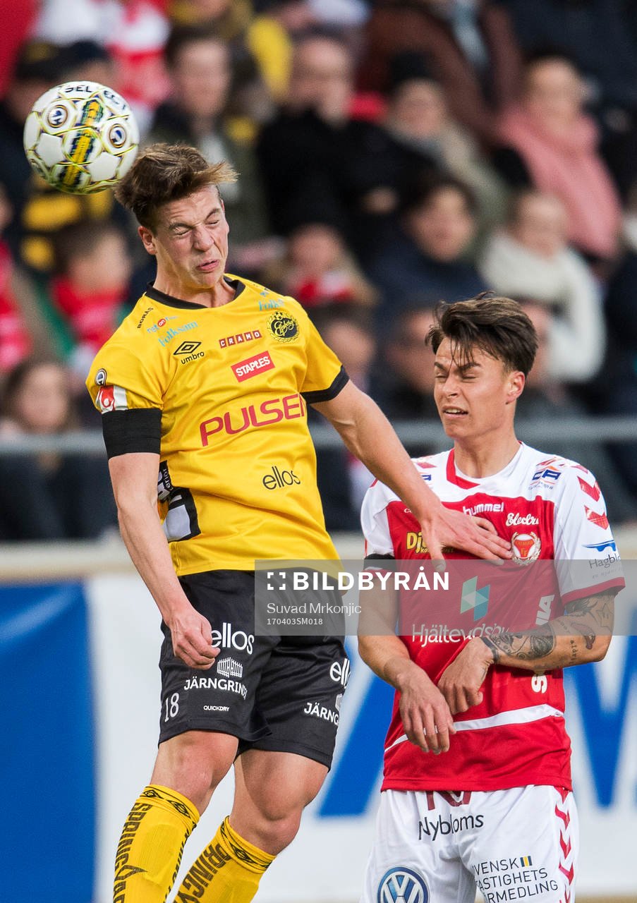 Elfsborgs Simon Olsson och Kalmars Melker Hallberg