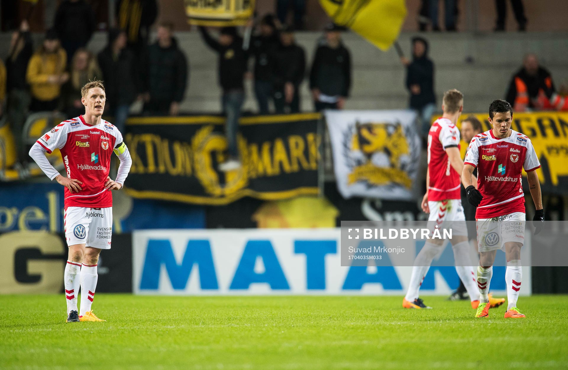 Kalmars Rasmus Elm och Romário Pereira Sipião deppar