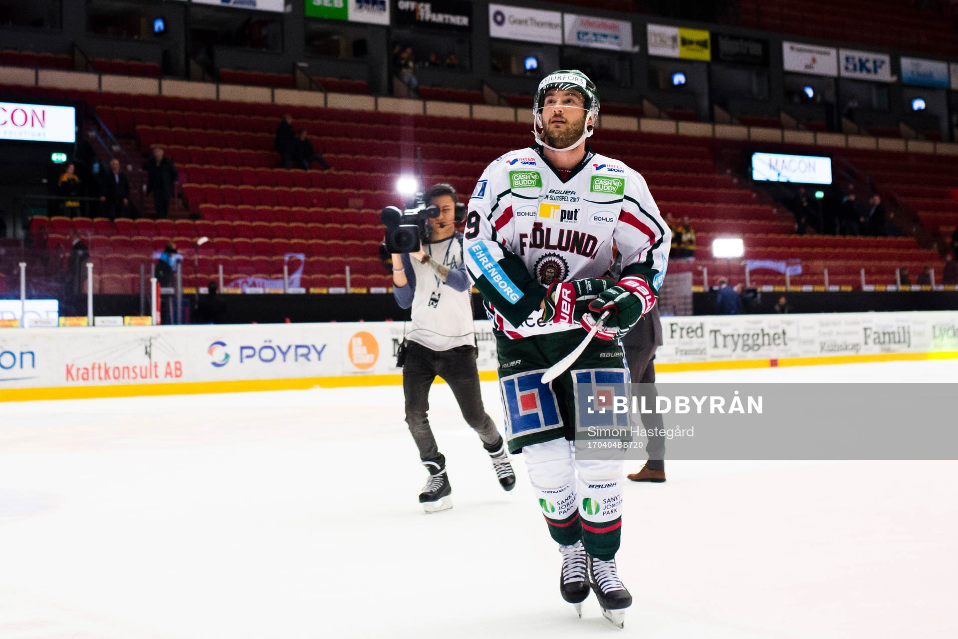 Frölundas Casey Wellman jublar