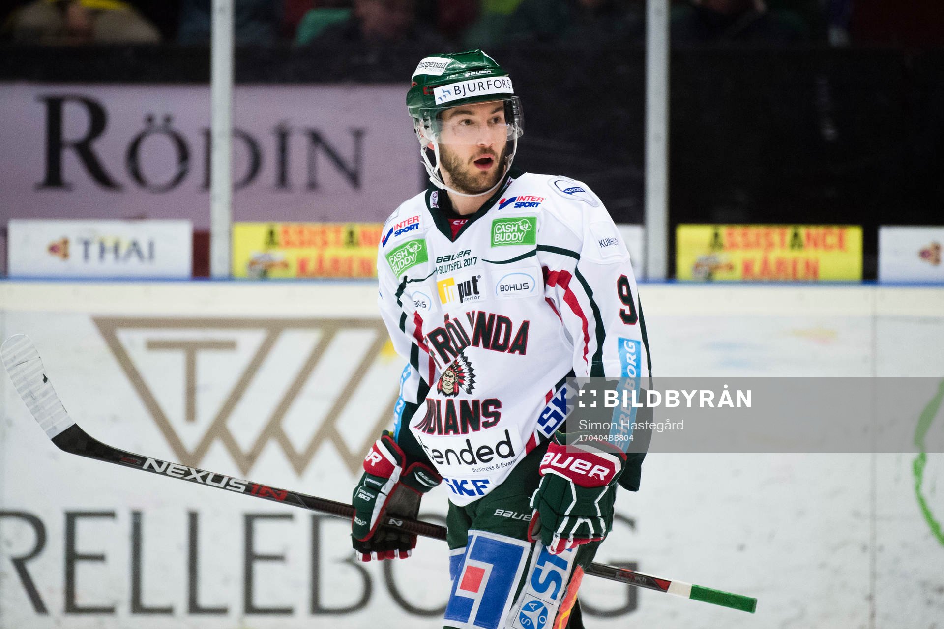 Frölundas Casey Wellman jublar