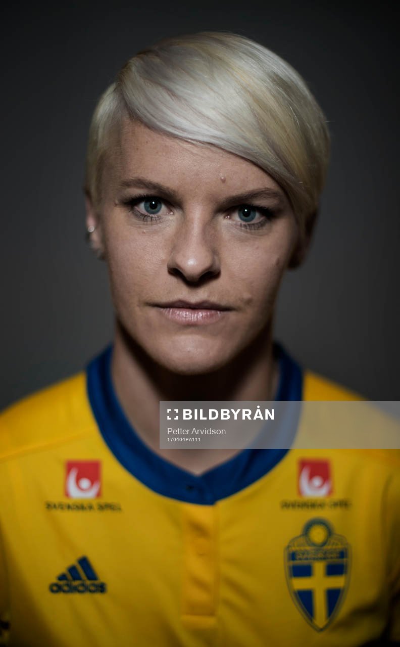 Nilla Fischer, spelare i Sveriges damlandslag i fotboll