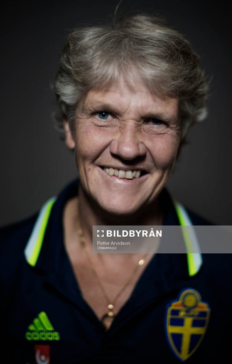 Pia Sundhage, förbundskapten för Sveriges damlandslag i