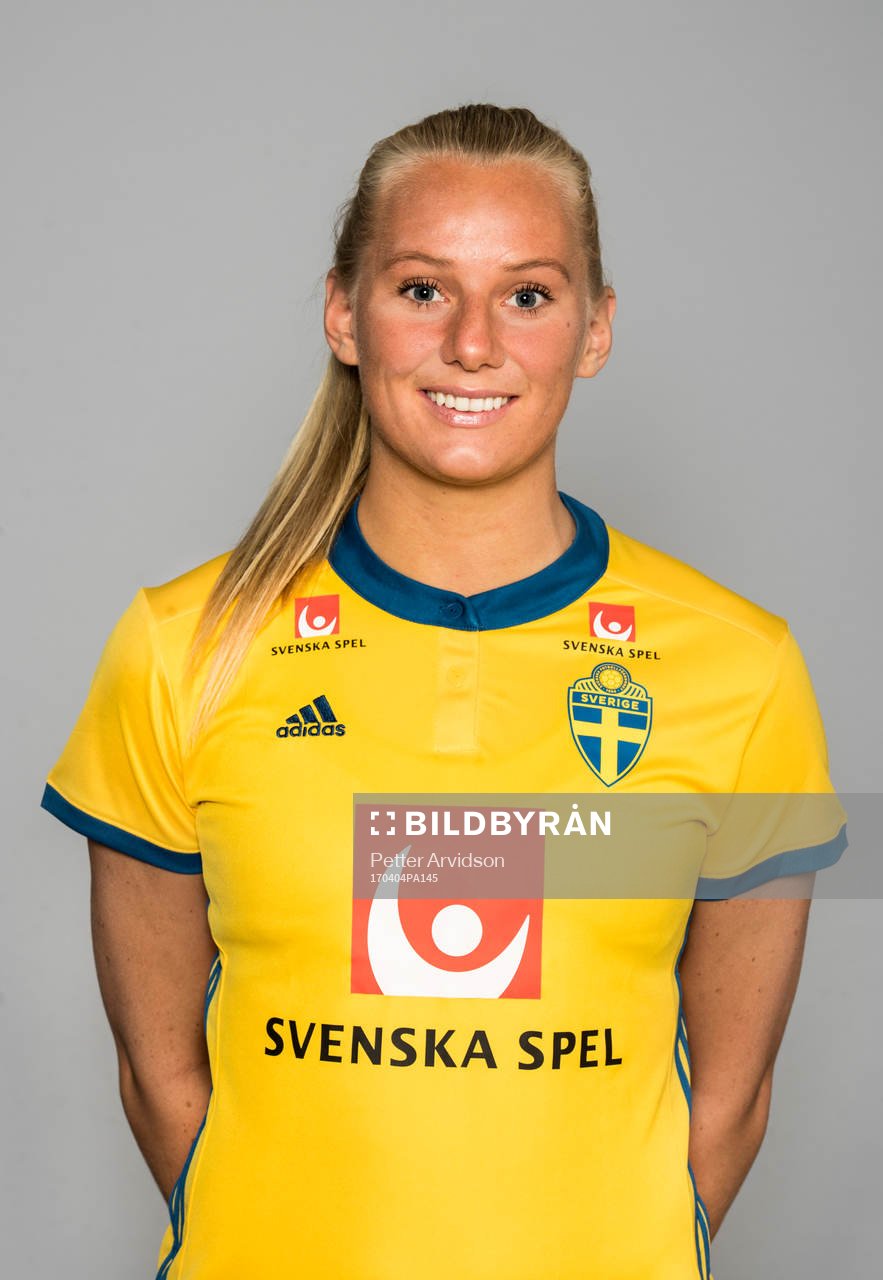 Stina Blackstenius, spelare i Sveriges damlandslag i fotboll