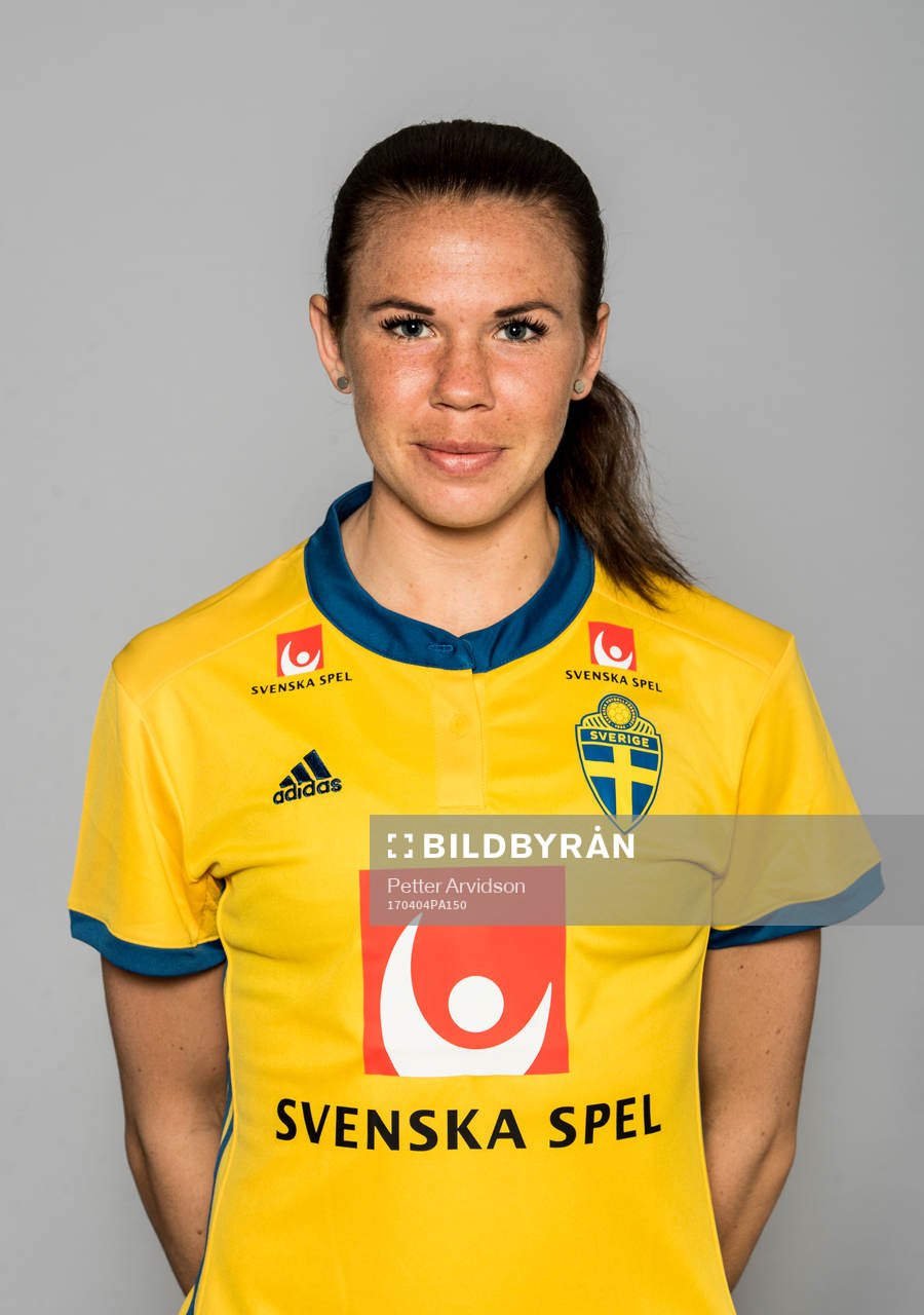 Jessica Samuelsson, spelare i Sveriges damlandslag i fotboll