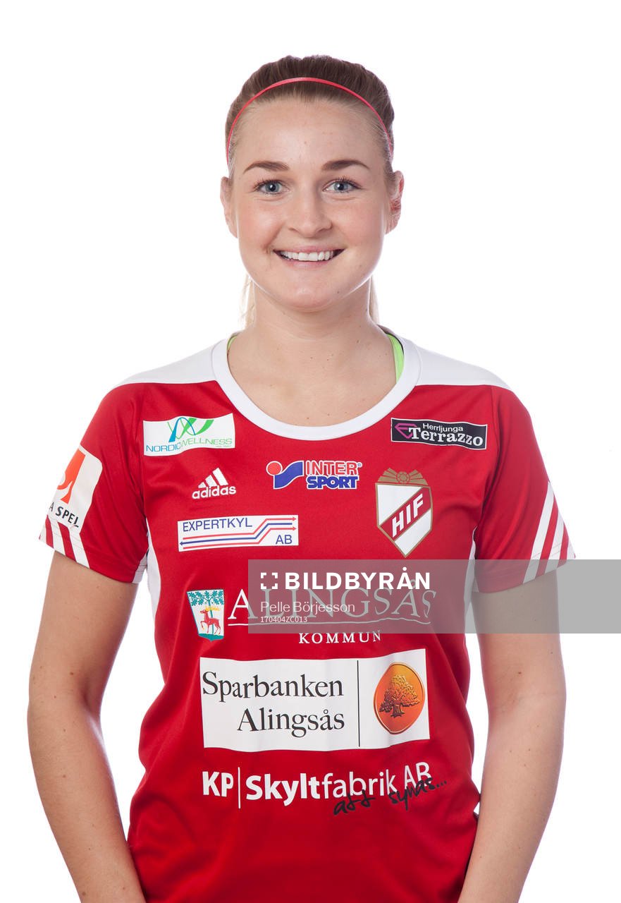 Holmalunds Amalia Arvidsson poserar för ett porträtt den 4 april 2017 i Alingsås.