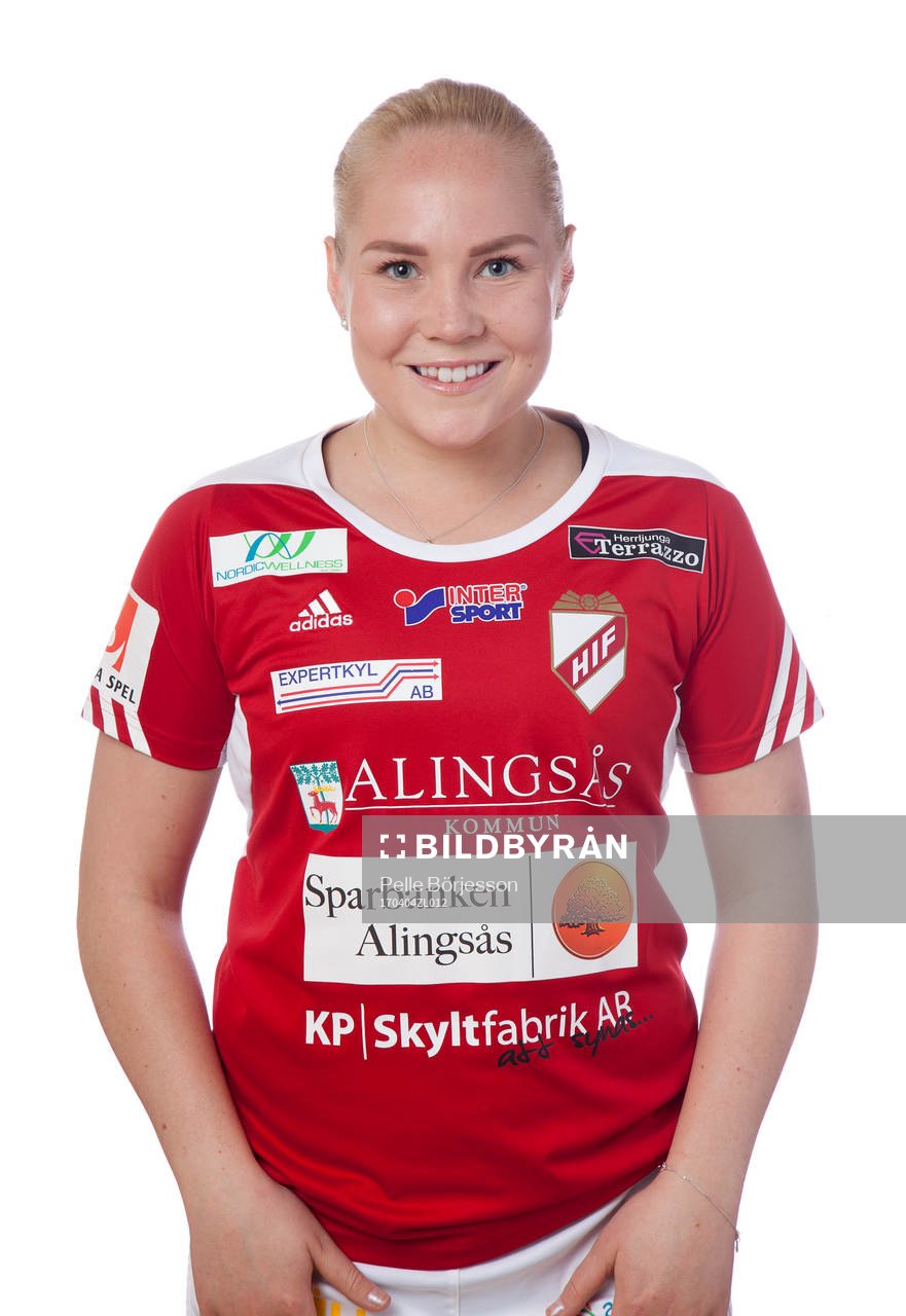 Holmalunds Ellen Karlsson poserar för ett porträtt den 4 april 2017 i Alingsås.
