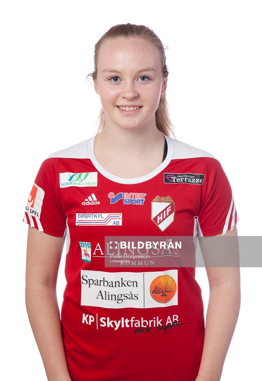 Holmalunds Sofia Olsson poserar för ett porträtt den 4 april 2017 i Alingsås.