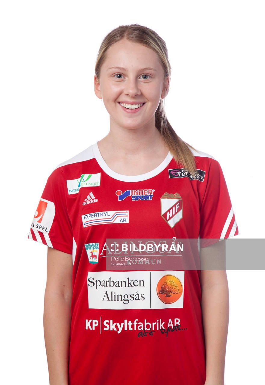Holmalunds Hilda Svensson poserar för ett porträtt den 4 april 2017 i Alingsås.